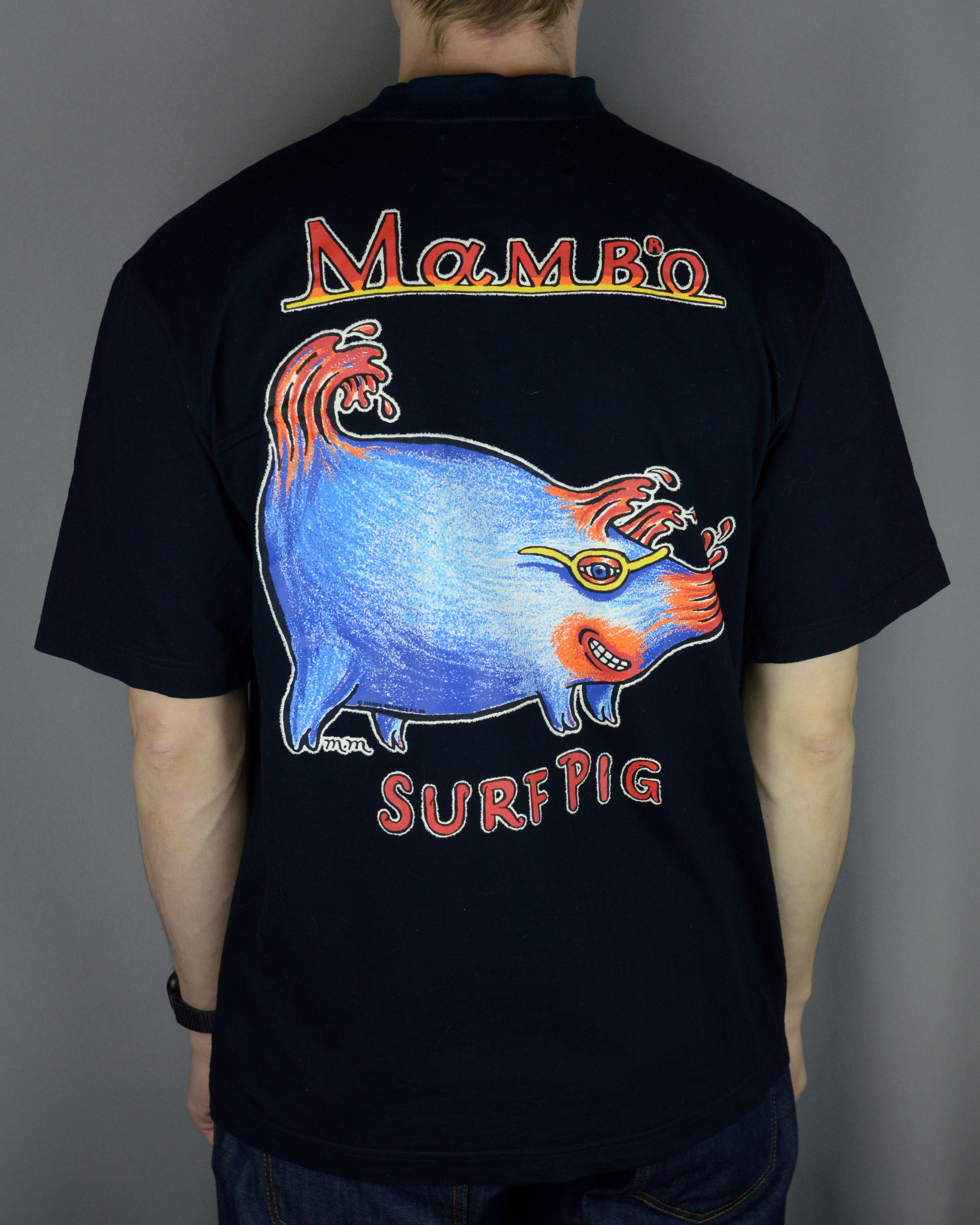 Mambo × Vintage Vintage Mambo Surf Pig t shirt Size US XL / EU 56 / 4 - 1 Thumbnail