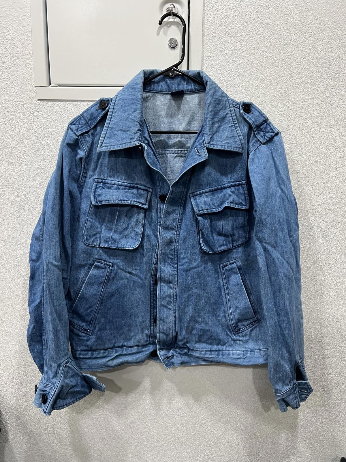 Other 70/80s Military Style Denim Jacket Sears Size US M / EU 48-50 / 2 - 1 Thumbnail