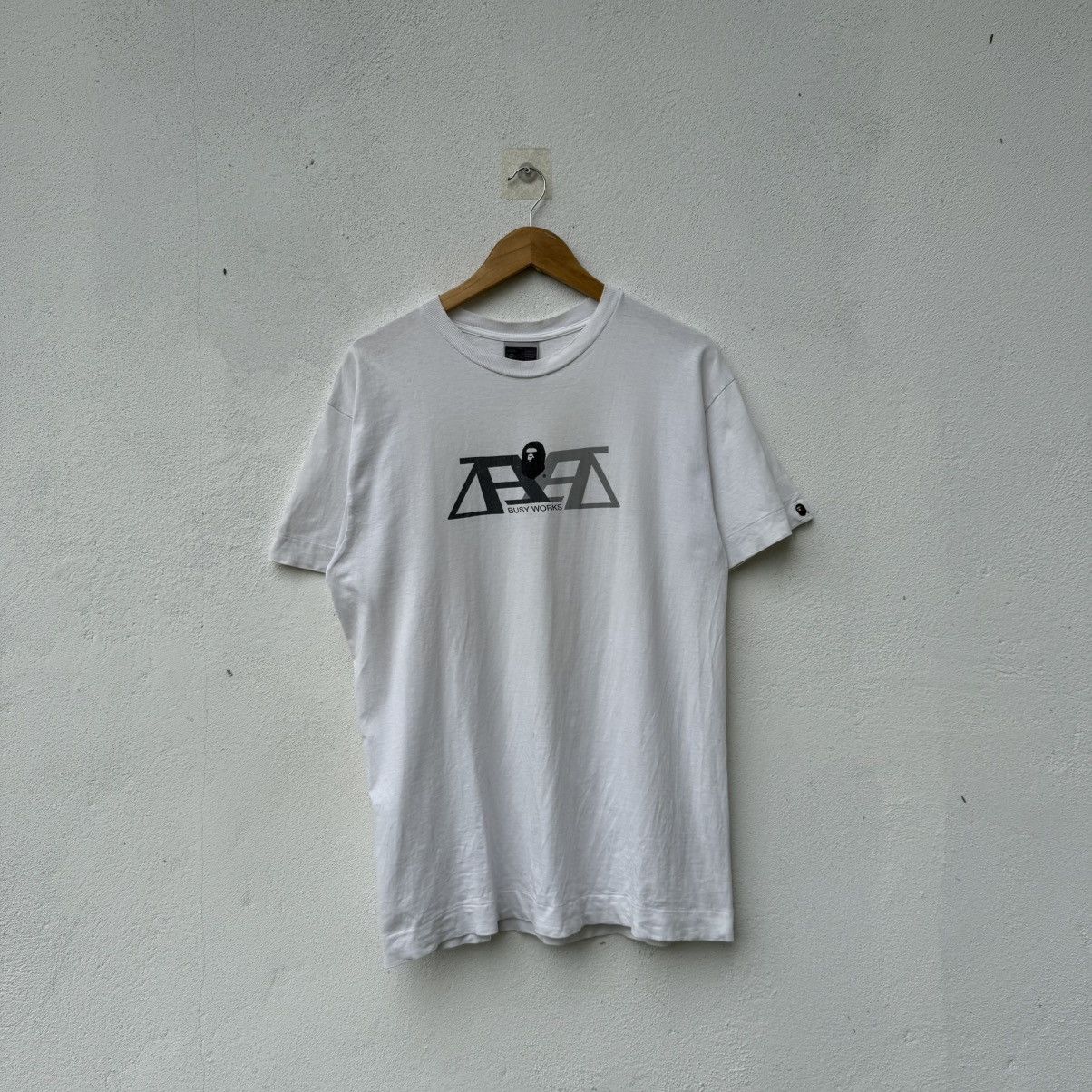 Bape Vintage A Bathing Ape BAPE Busy Work Tee Shirt Size US L / EU 52-54 / 3 - 1 Thumbnail