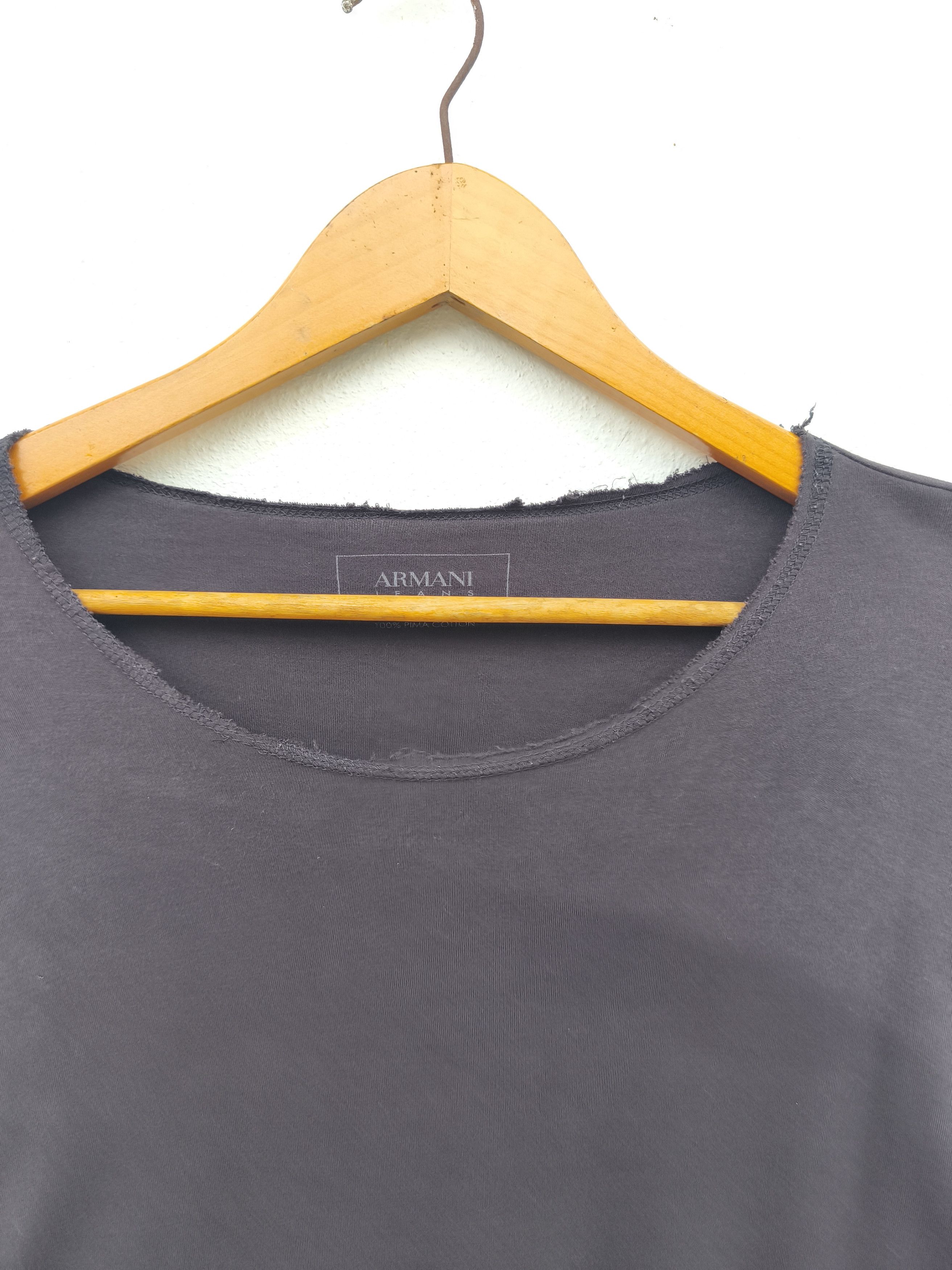 Armani Armani Jeans t shirt long sleeve distressed design luxury Size US M / EU 48-50 / 2 - 9 Thumbnail
