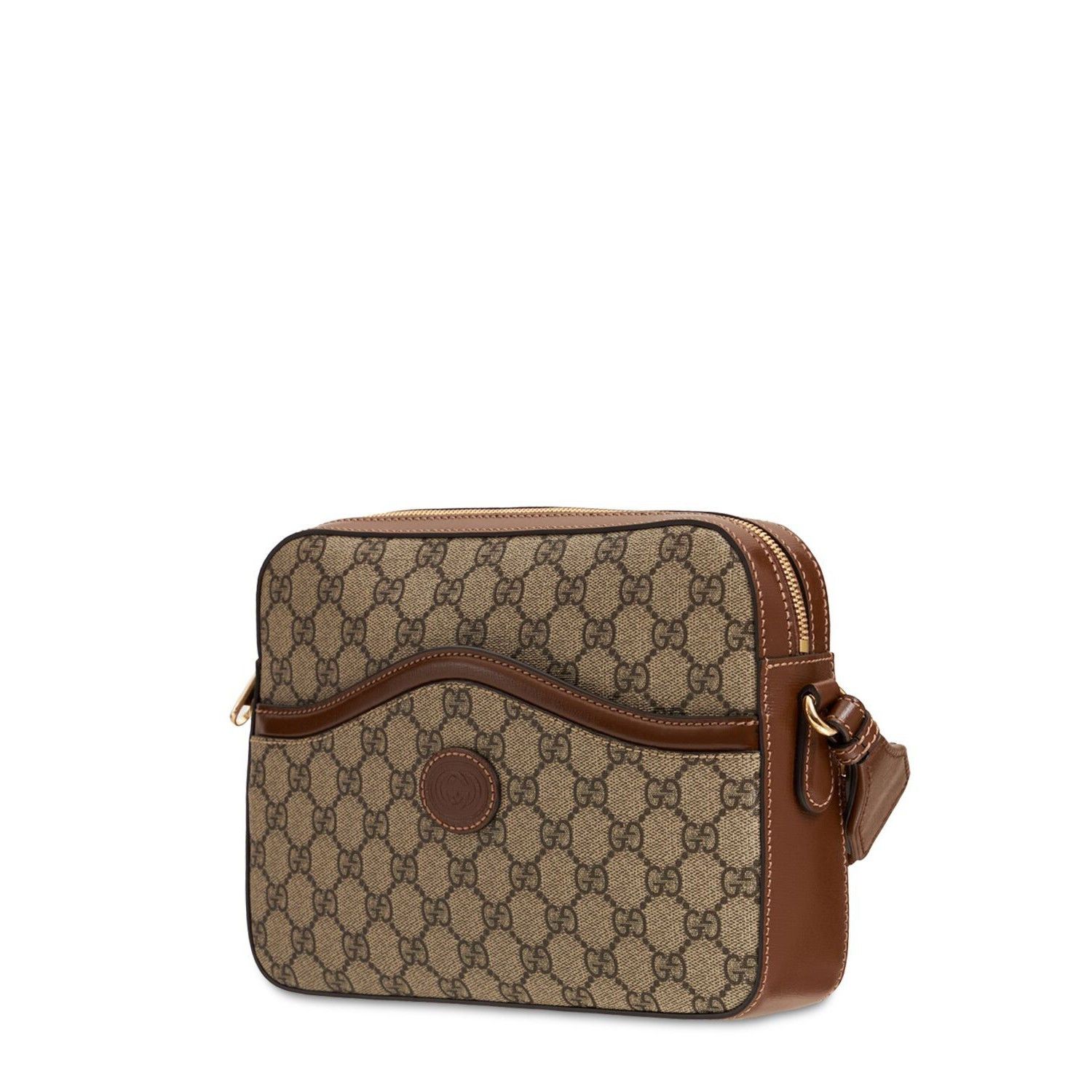 Gucci GUCCI Interlocking G $1550 Beige And Ebony GG Canvas Messeng Size ONE SIZE - 2 Thumbnail