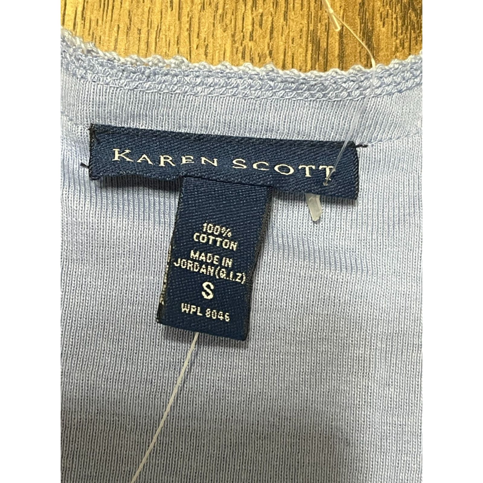 Vintage Karen Scott Sweater Cardigan, Women's Size Small, 3/4 Sleeve, Blue, NWT, Regular, Casual, Fall Spring Summer, Women, Shirt/Top, 0 Size S / US 4 / IT 40 - 7 Thumbnail