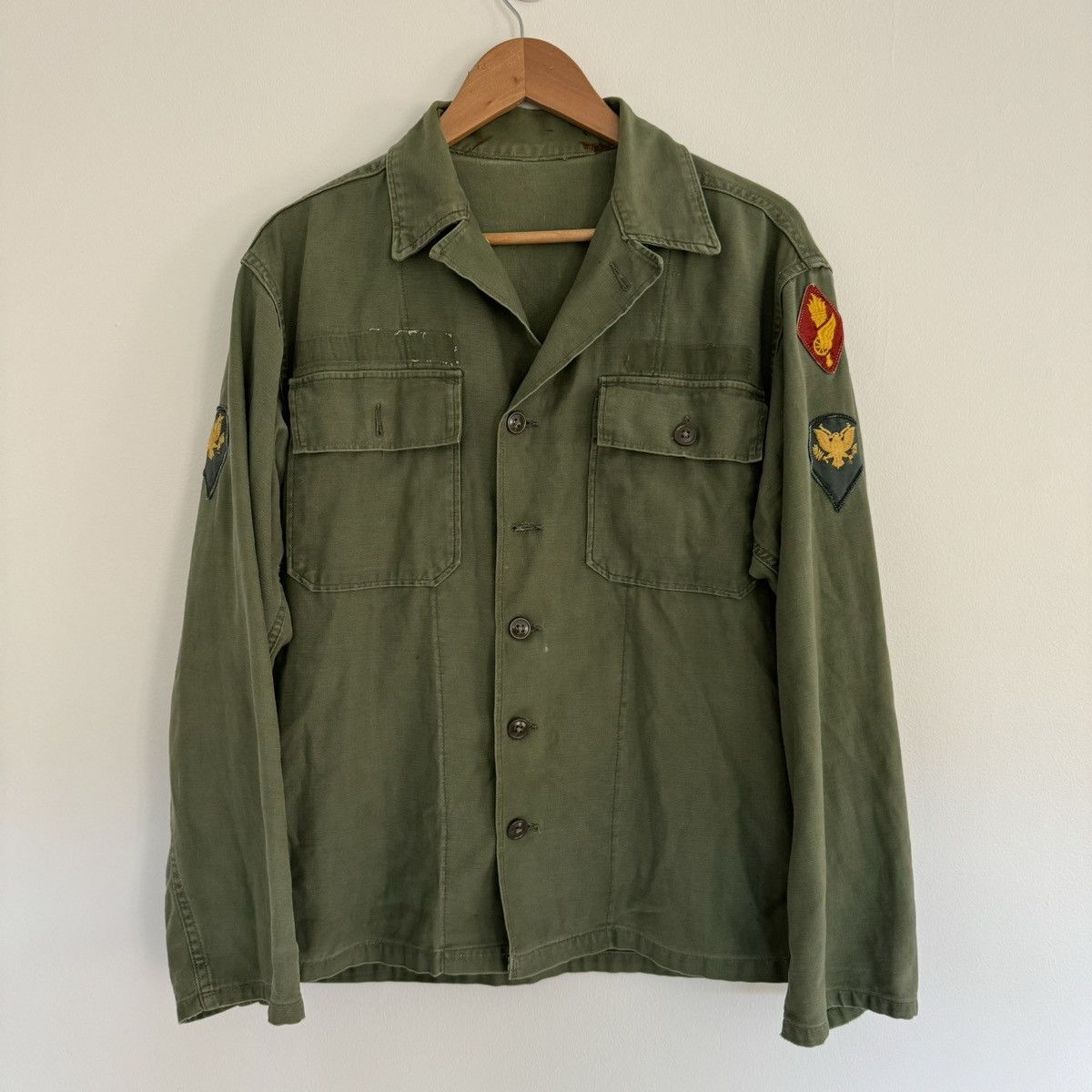 ジャケット・アウター 60's U.S. ARMY UTILITY SHIRT 1st MODEL 60s/70s US Army OG-107 Utility Shirt- SELECT SIZE – Plum