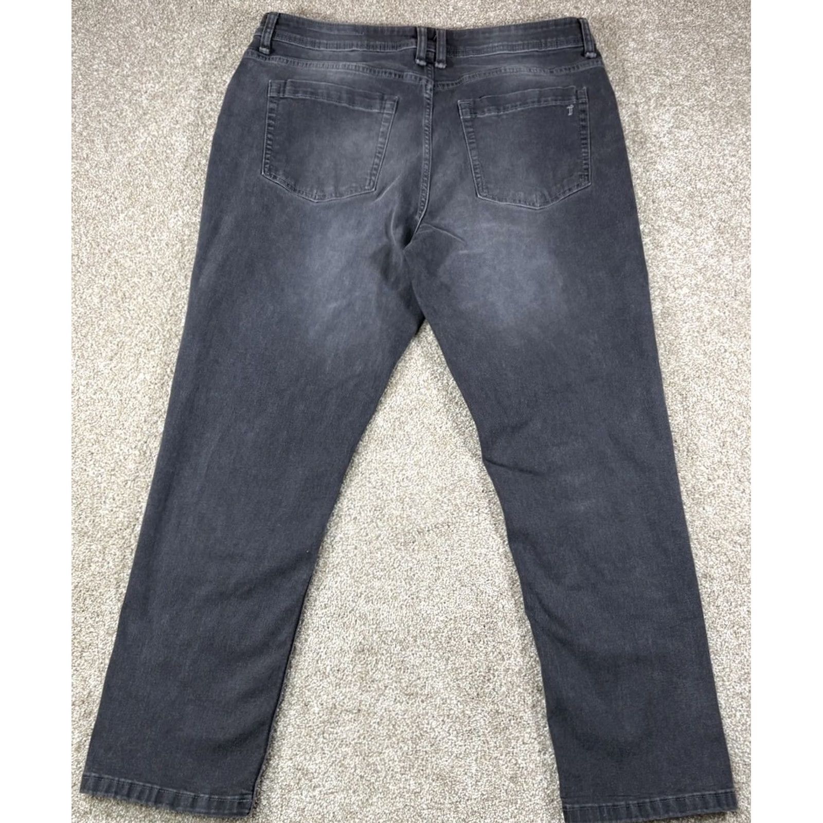 Vintage VINTAGE? The Perfect Jean NYC Athletic Fit Stretch Jeans 35x28 Dark Wash Jeans Men 35 Regular Blue Athletic Fit Stretch 5-Pocket Design Mens Size US 35 - 6 Thumbnail