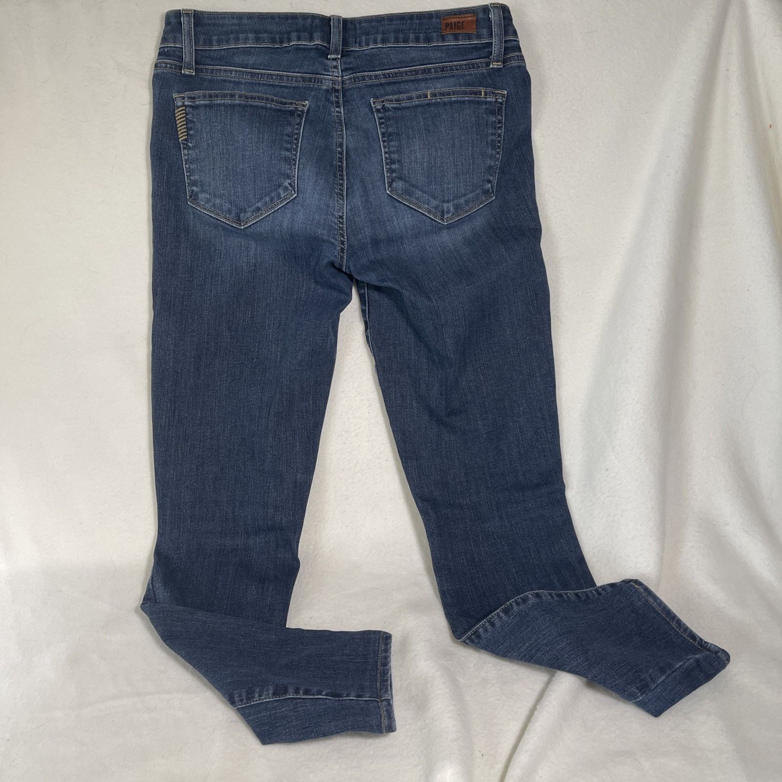 Paige Paige Jeans Women's 29 Blue Ankle Skinny Distressed Size 29" - 3 Thumbnail