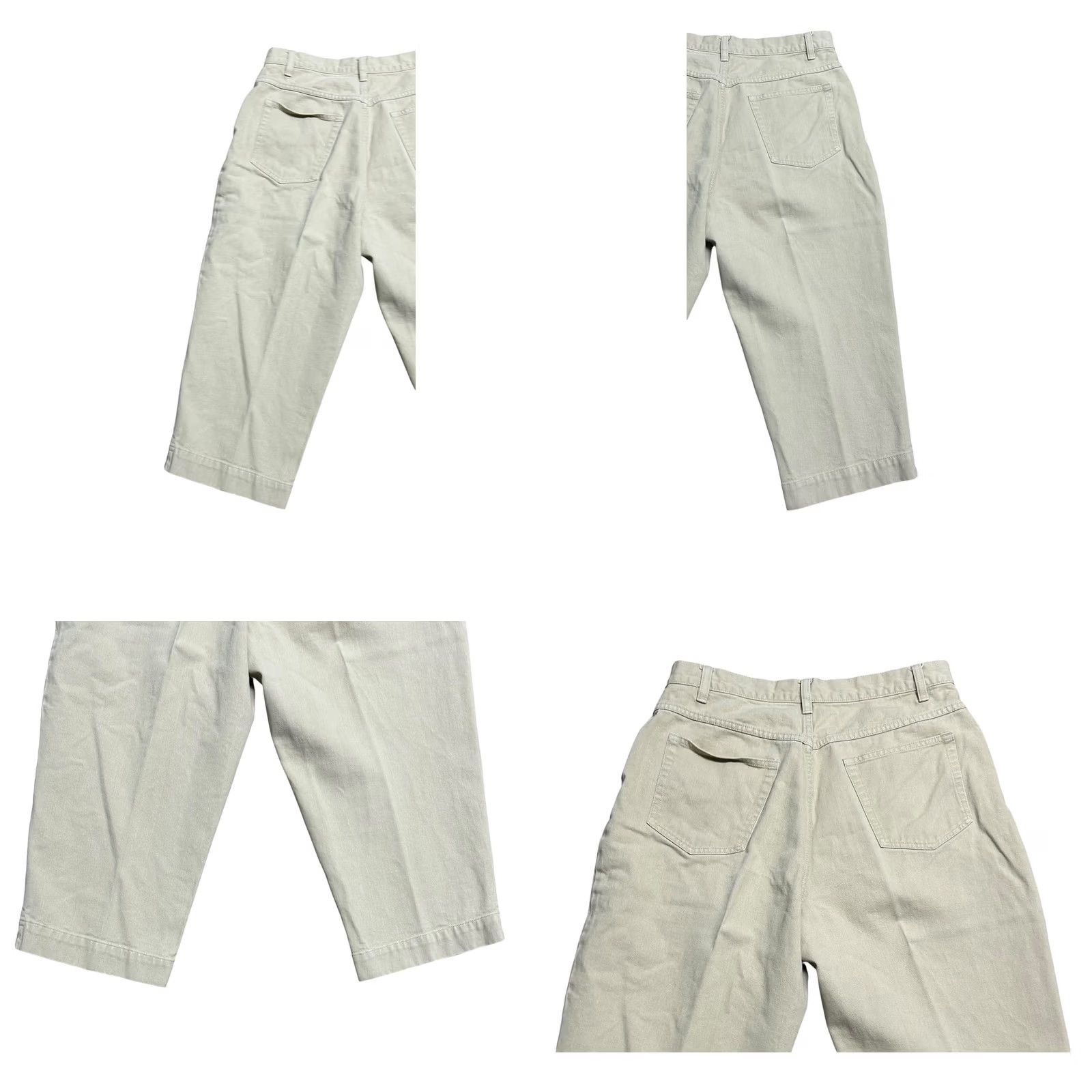 Vintage VINTAGE L.L. Bean Women's Brown Khaki Capri Pants 16P Petites 90s Hong Kong High Waist Straight Leg Pants Women Brown Size 38" / US 16 / IT 52 - 9 Thumbnail