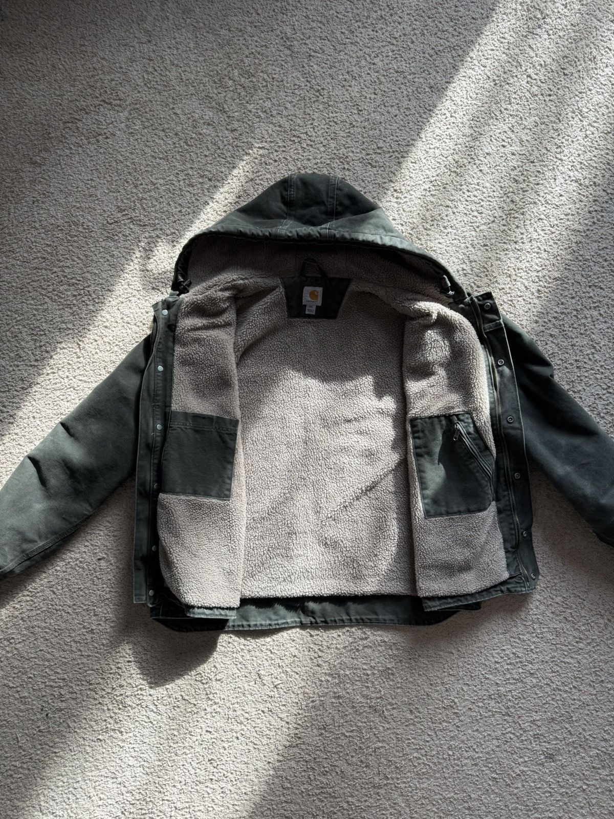 Carhartt Carhartt Sherpa-Lined Hooded Work Jacket Size US XXL / EU 58 / 5 - 5 Thumbnail