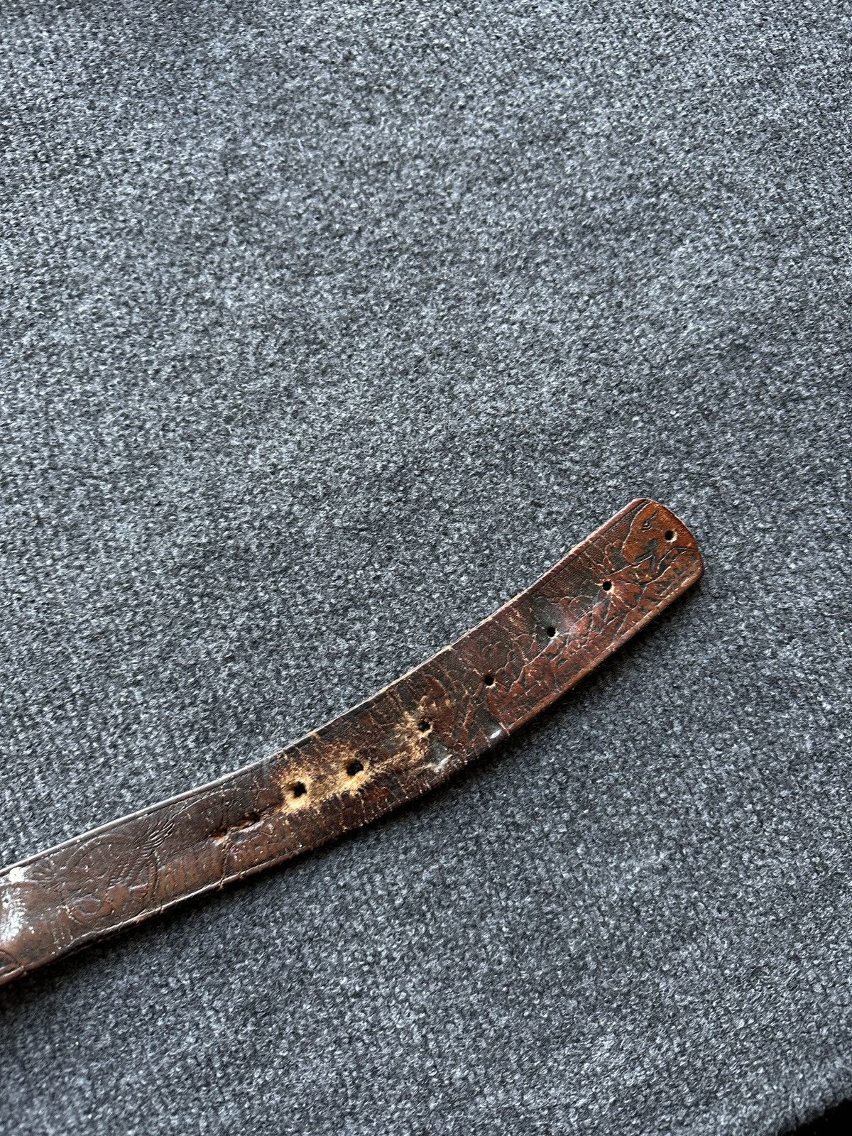 Other 🚨 LEATHER VNTG EL CHACO USA EAGLE MOTORCYCLE BELT RARE Size ONE SIZE - 8 Thumbnail