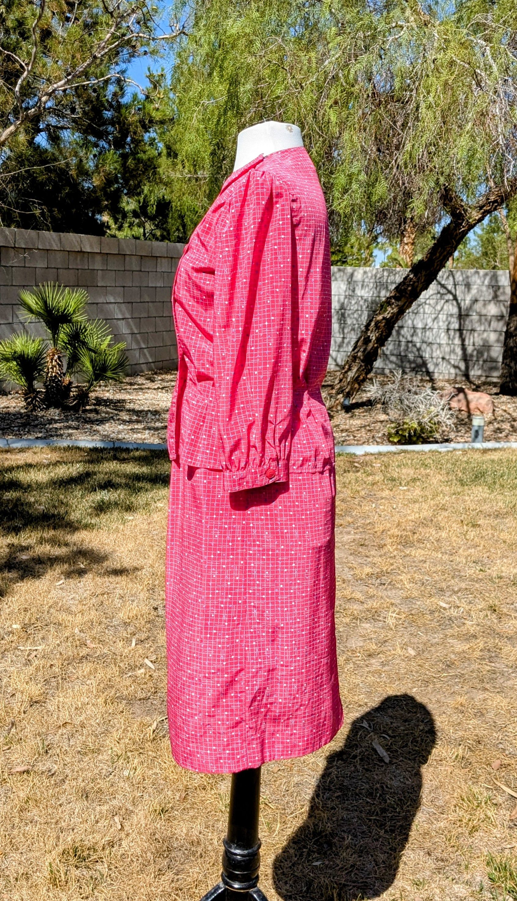 Designer 1980s Charles Bianco Italian Collection Petite Dress Set Size M / US 6-8 / IT 42-44 - 2 Thumbnail