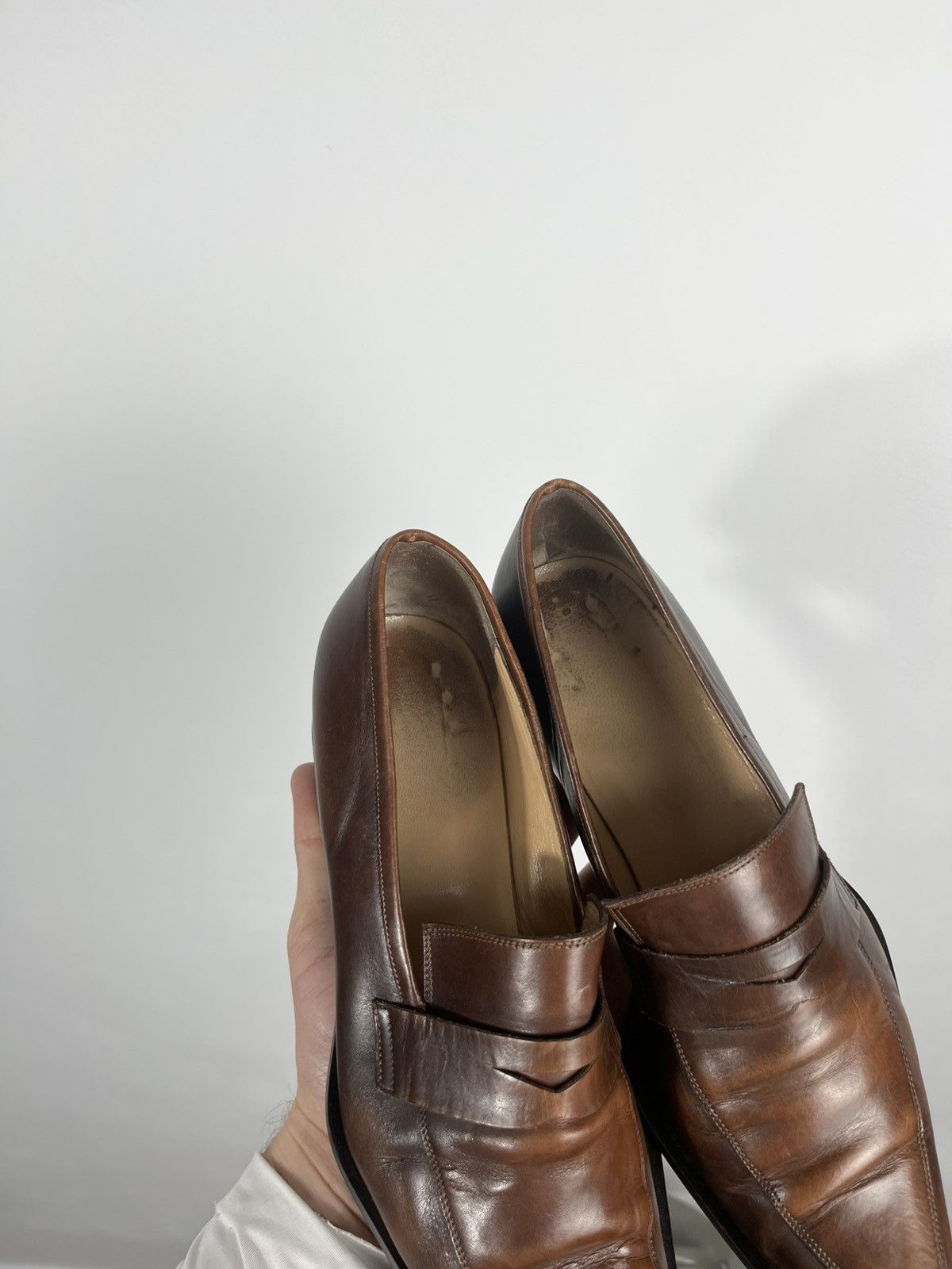 Other Womens Brown Leather Pointed Toe Loafers EU 39 Size US 8 / IT 38 - 11 Thumbnail