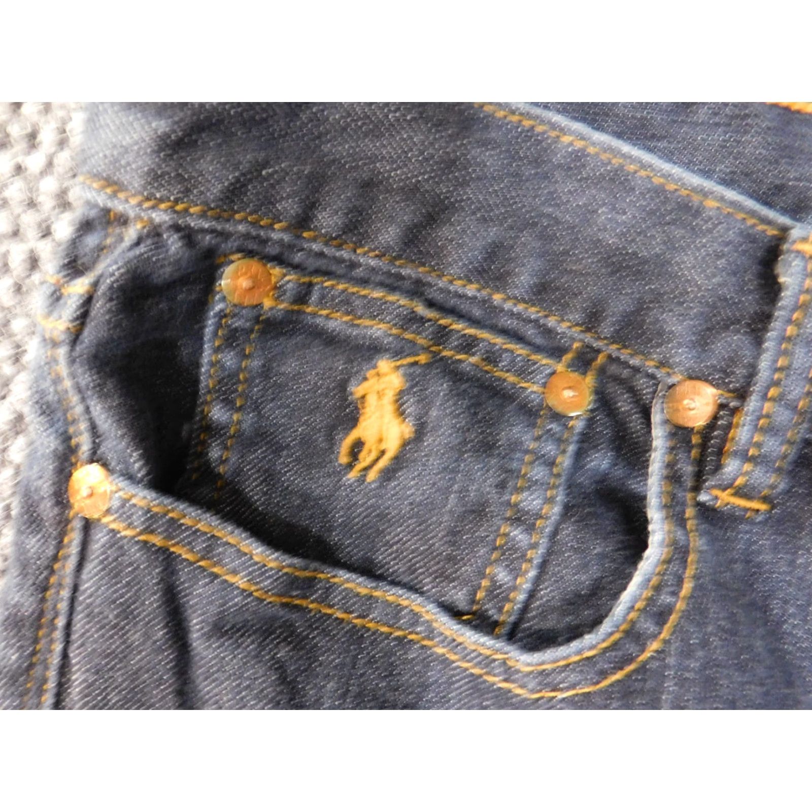 Polo Ralph Lauren Ralph Lauren Sport Jeans Womens Size 31 Blue Straight Denim Tight Fit 25in Inseam Comfort Zipper Regular Rise: N/A–ask if needed Size 24" / US 00 / IT 34 - 4 Thumbnail