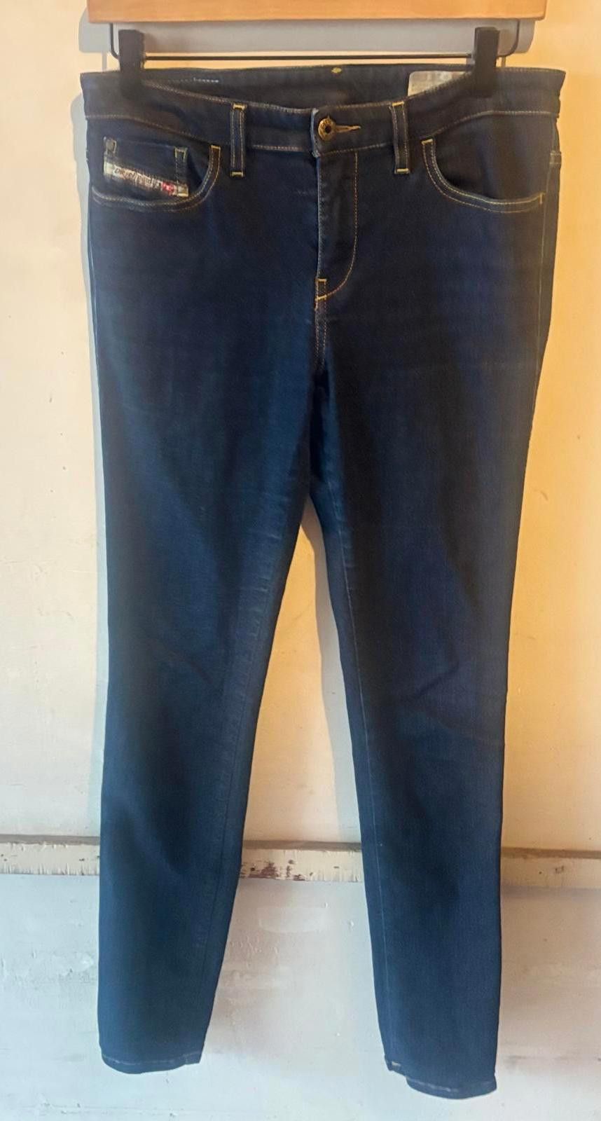 Diesel Diesel Dark Blue Slim Fit Jeans Size 29" - 1 Thumbnail