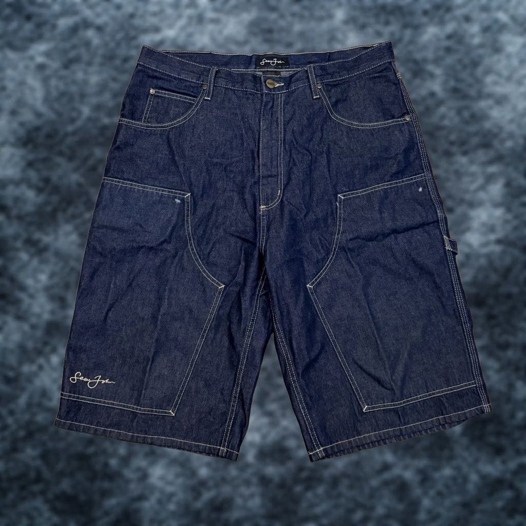 Sean John VINTAGE Sean John Shorts Men’s 36 Cargo Denim 5-Pocket Baggy Hip Hop Blues Size US 30 / EU 46 - 1 Thumbnail