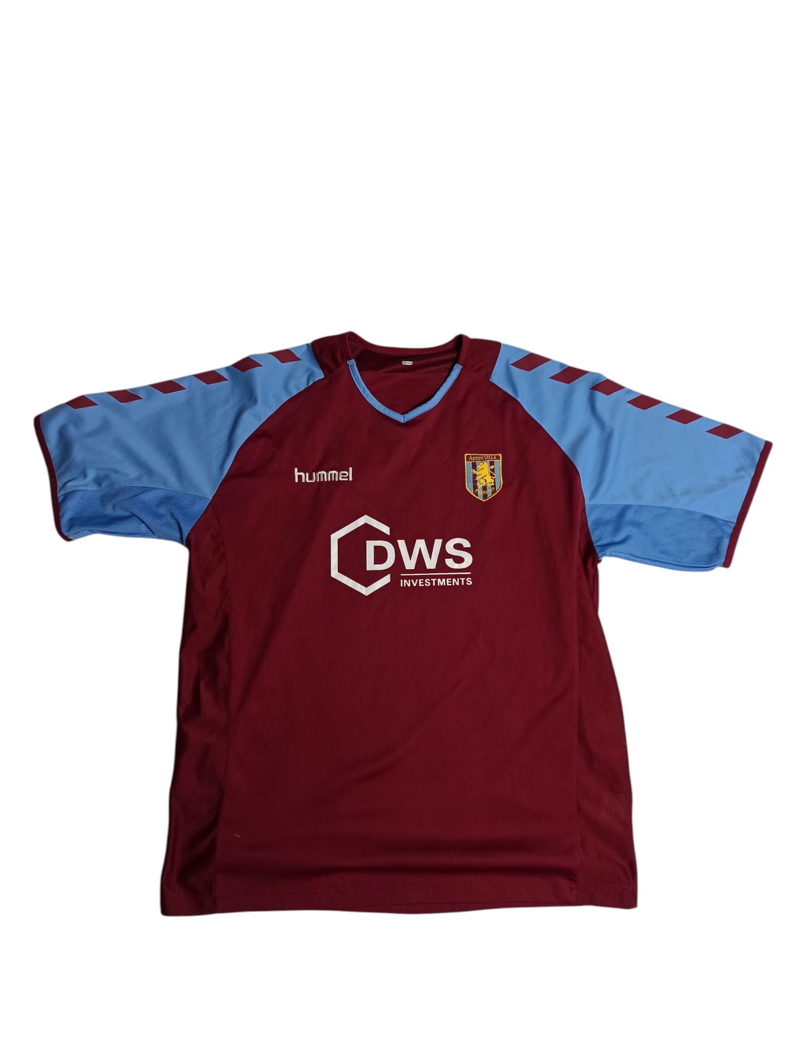 HUMMEL MEN'S FC ASTON VILLA 2005/2006 HOME SOCCER FOOTBALL
