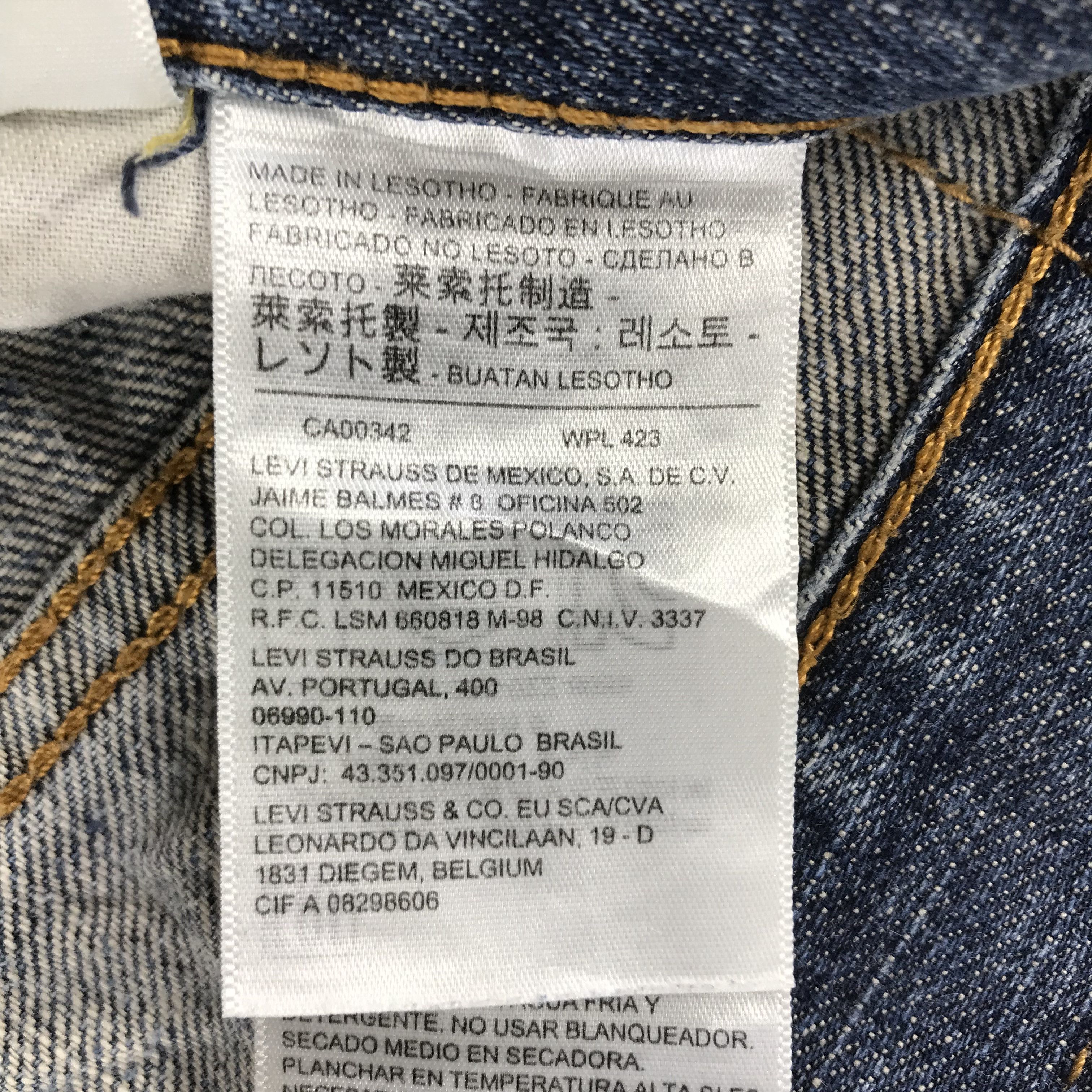 Levi's Levis 559 Jeans Blue Wash Denim KJ3417 Size US 34 / EU 50 - 11 Thumbnail