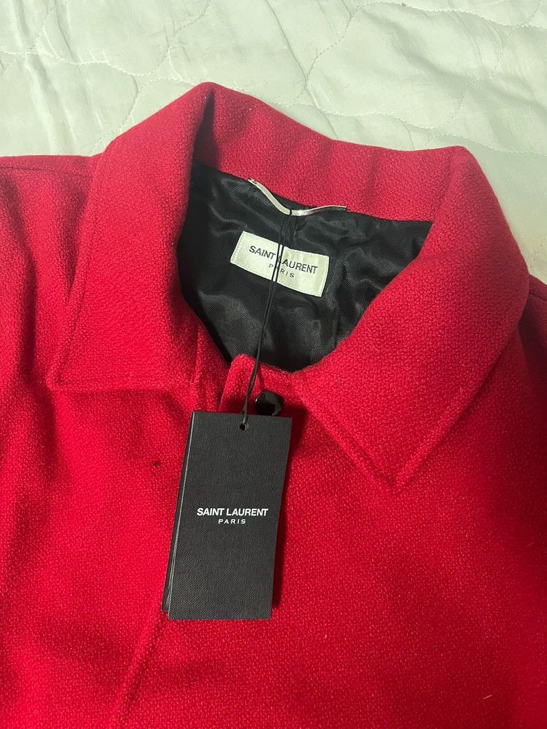 Saint Laurent Paris Saint Laurent Paris Red leopard print baseball jacket-2508 Size US M / EU 48-50 / 2 - 3 Thumbnail