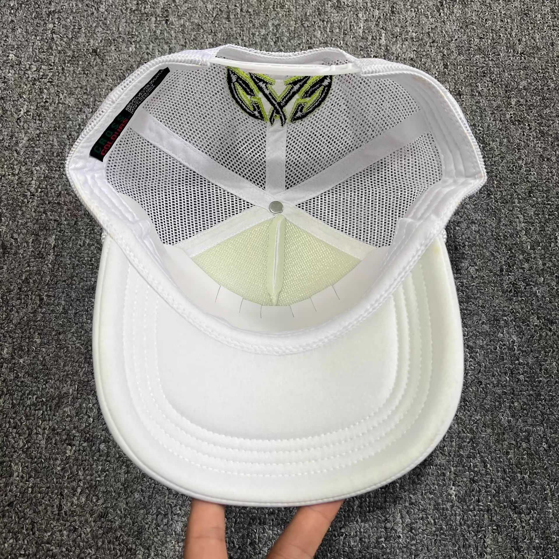 Cross Colours Cross Colours Curved Brim Mesh Trucker Baseball Cap Q7 Size ONE SIZE - 3 Thumbnail