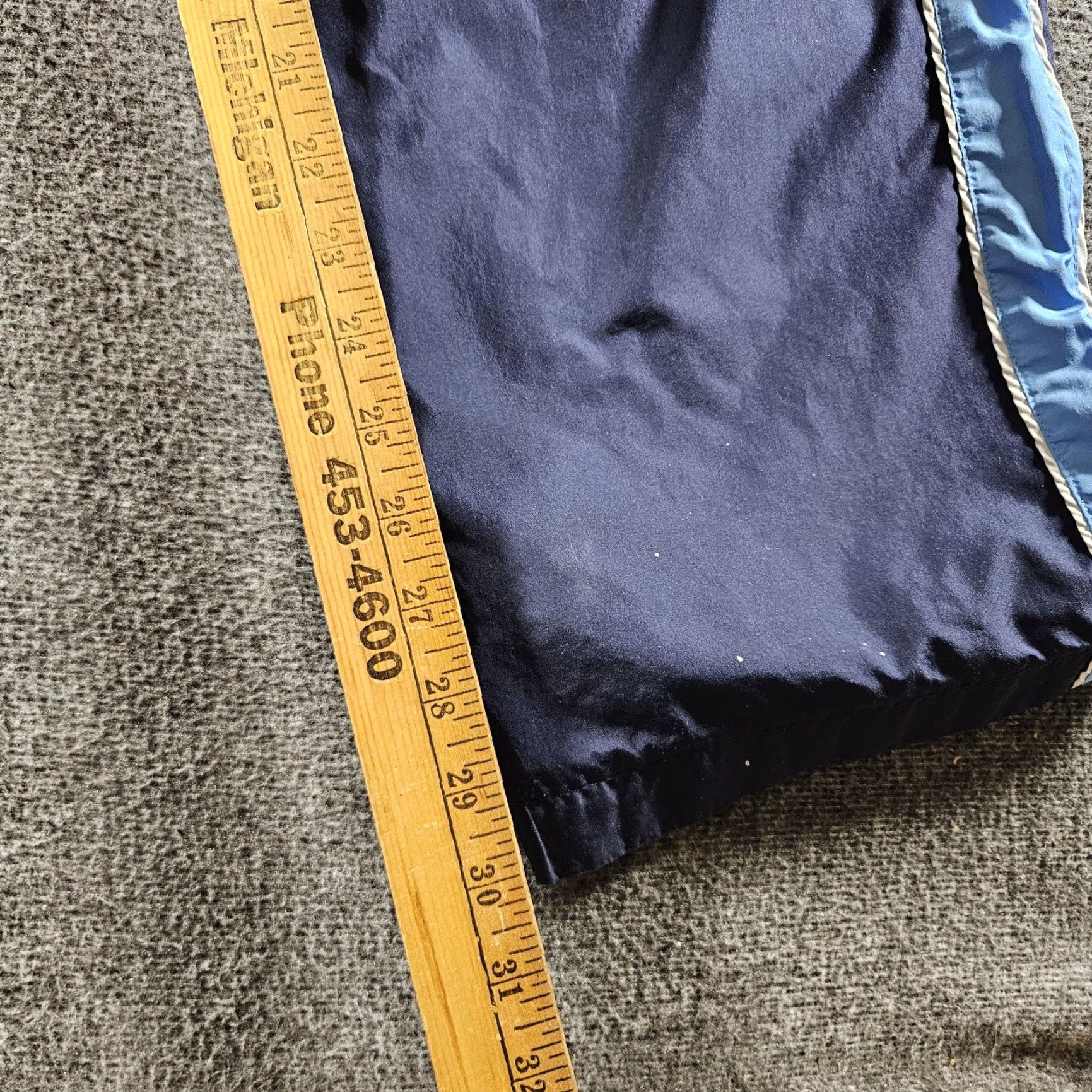 Nike Nike Track Pants Mens L Blue Woven Side Stripe Lined Athletic Gym Y2K Size US 33 - 7 Thumbnail