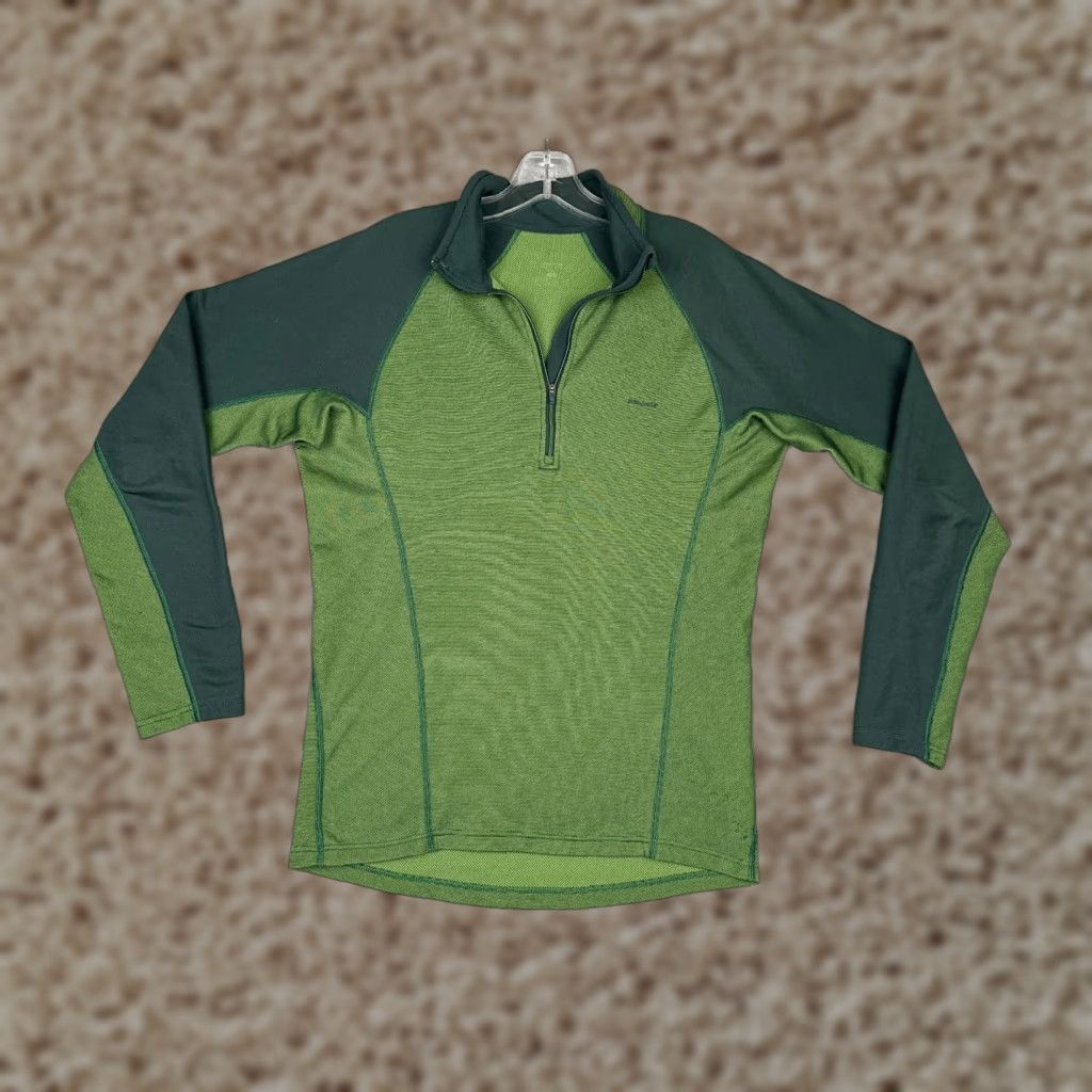 Patagonia Patagonia Shirt Men Small Green 1/4 Zip Polyester Long Sleeve Camp Hike READ Size US S / EU 44-46 / 1 - 1 Thumbnail