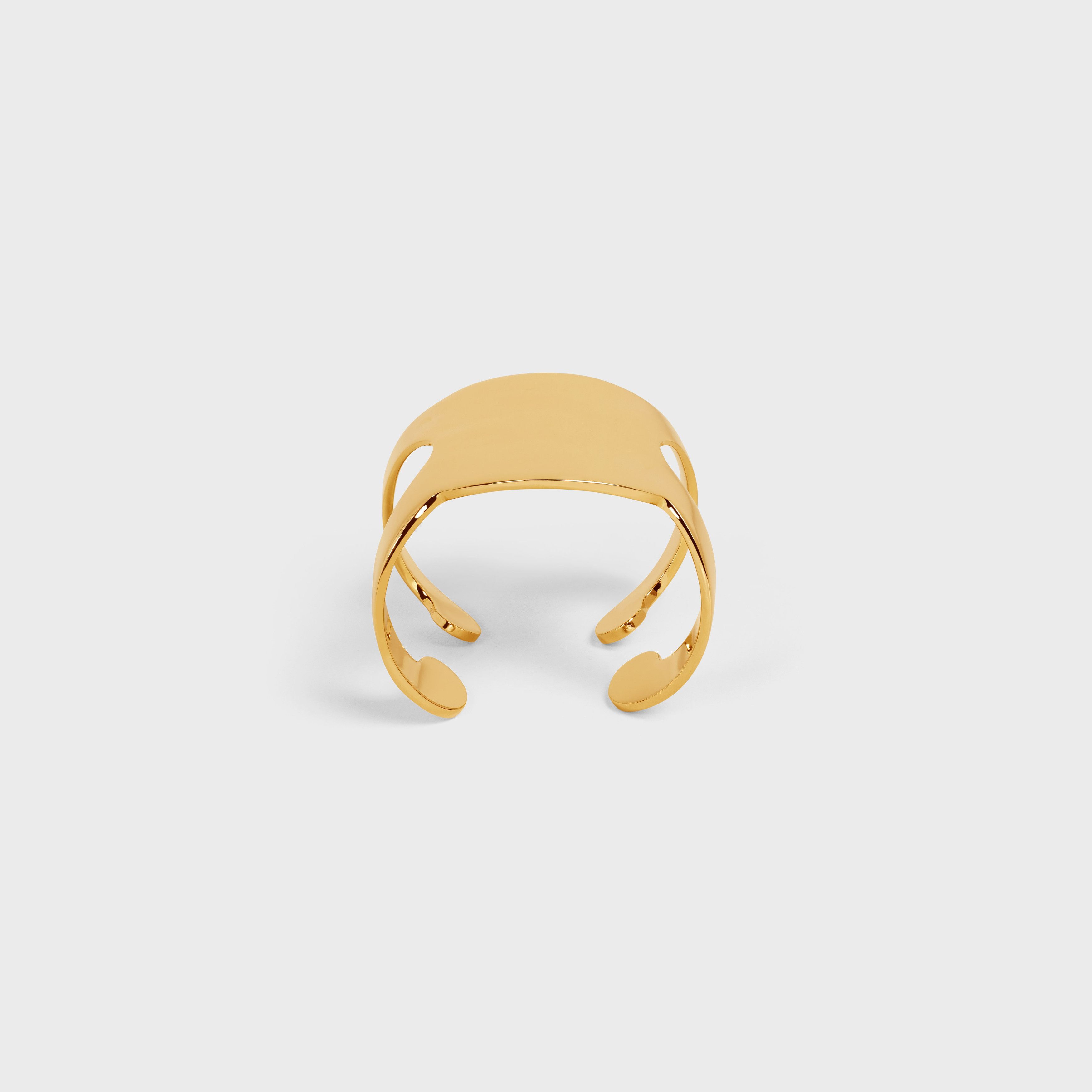 Celine o1bcso1str0925 460GN6BRA Size: OS / Shadow Cuff in Gold Size ONE SIZE - 1 Thumbnail