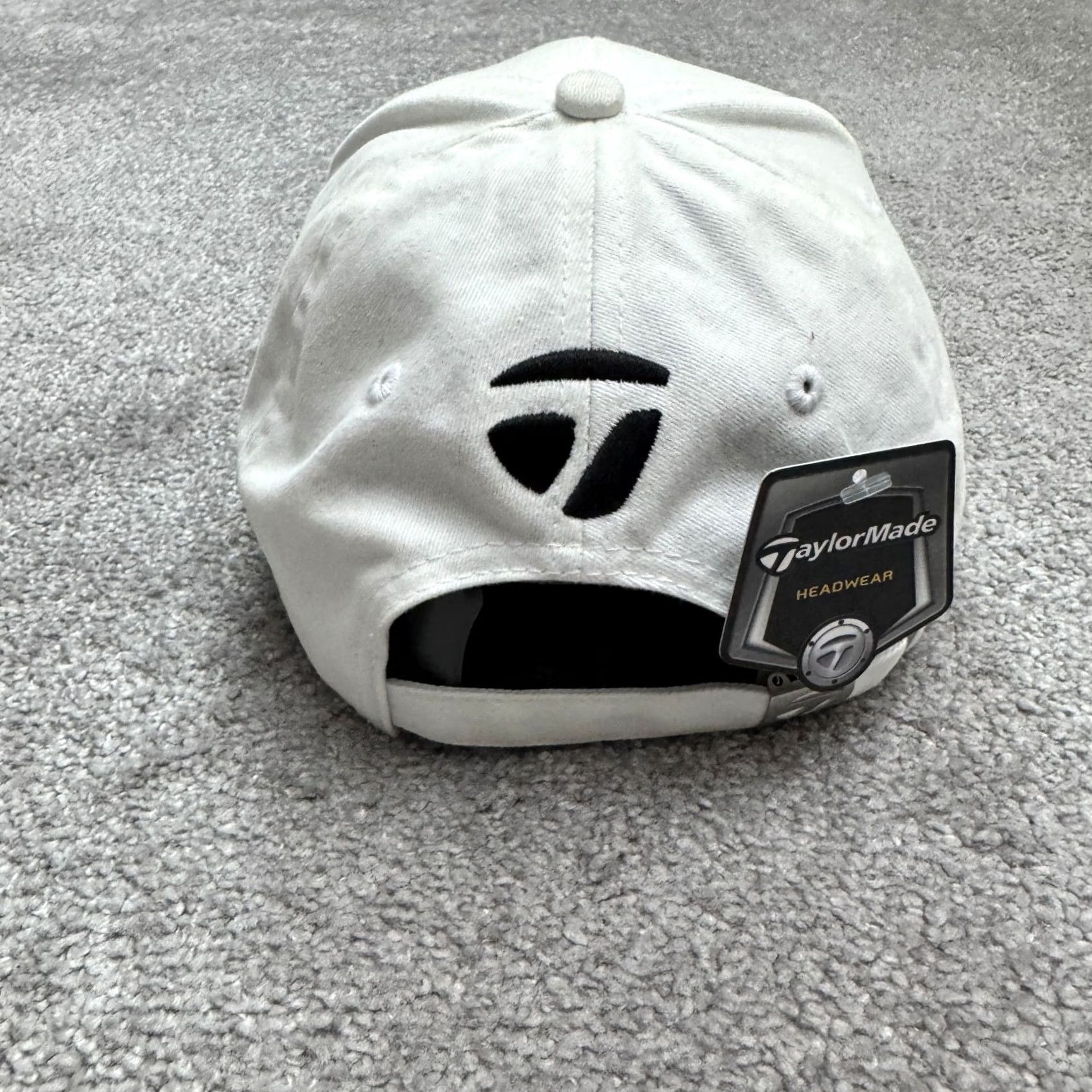 TaylorMade TaylorMade Presidio Hat Mens OSFA White Cotton Canvas Strapback Cap NWT Size ONE SIZE - 6 Thumbnail