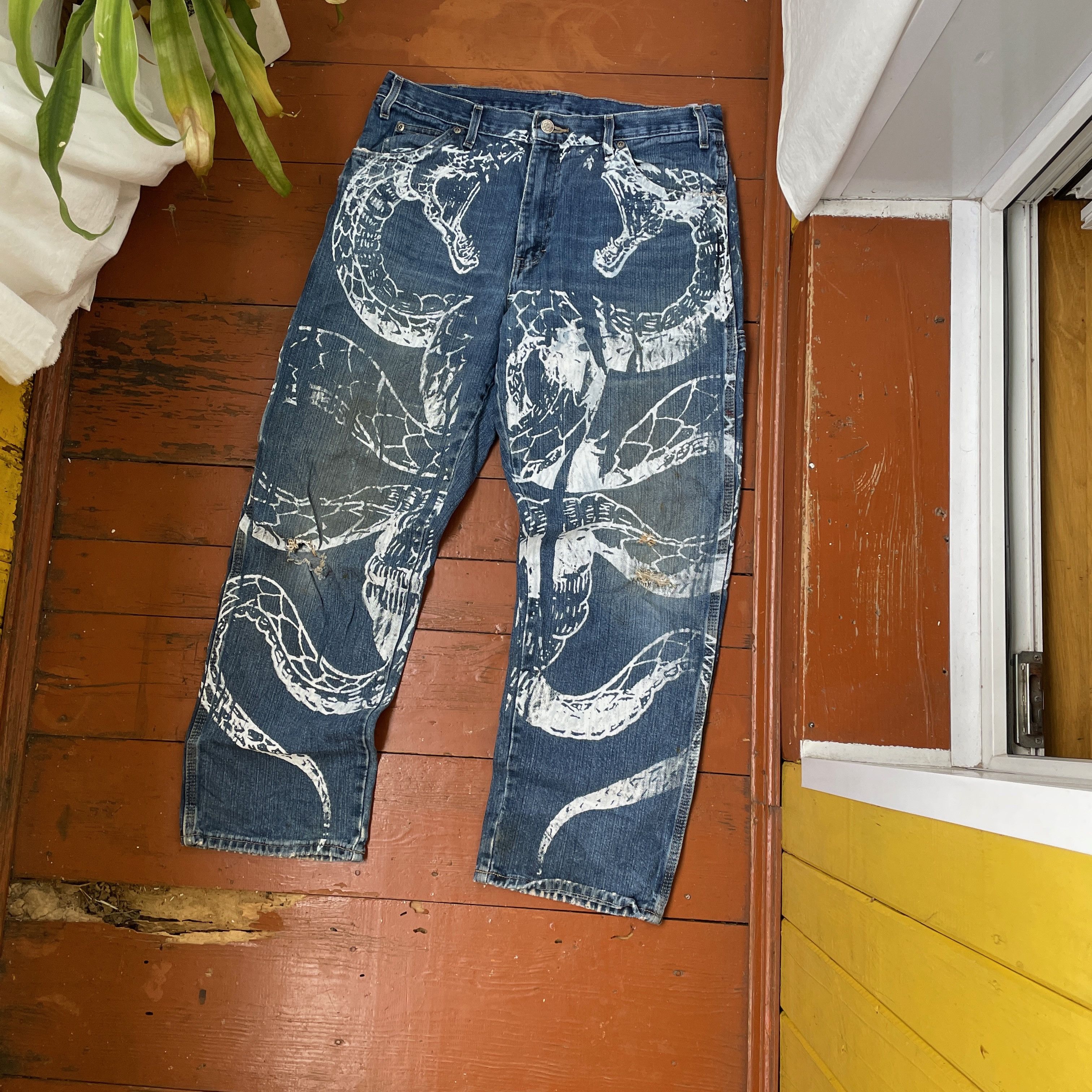 Dickies Dickies Custom Jeans Baggy japanese style opium y2k faded Size US 34 / EU 50 - 1 Thumbnail