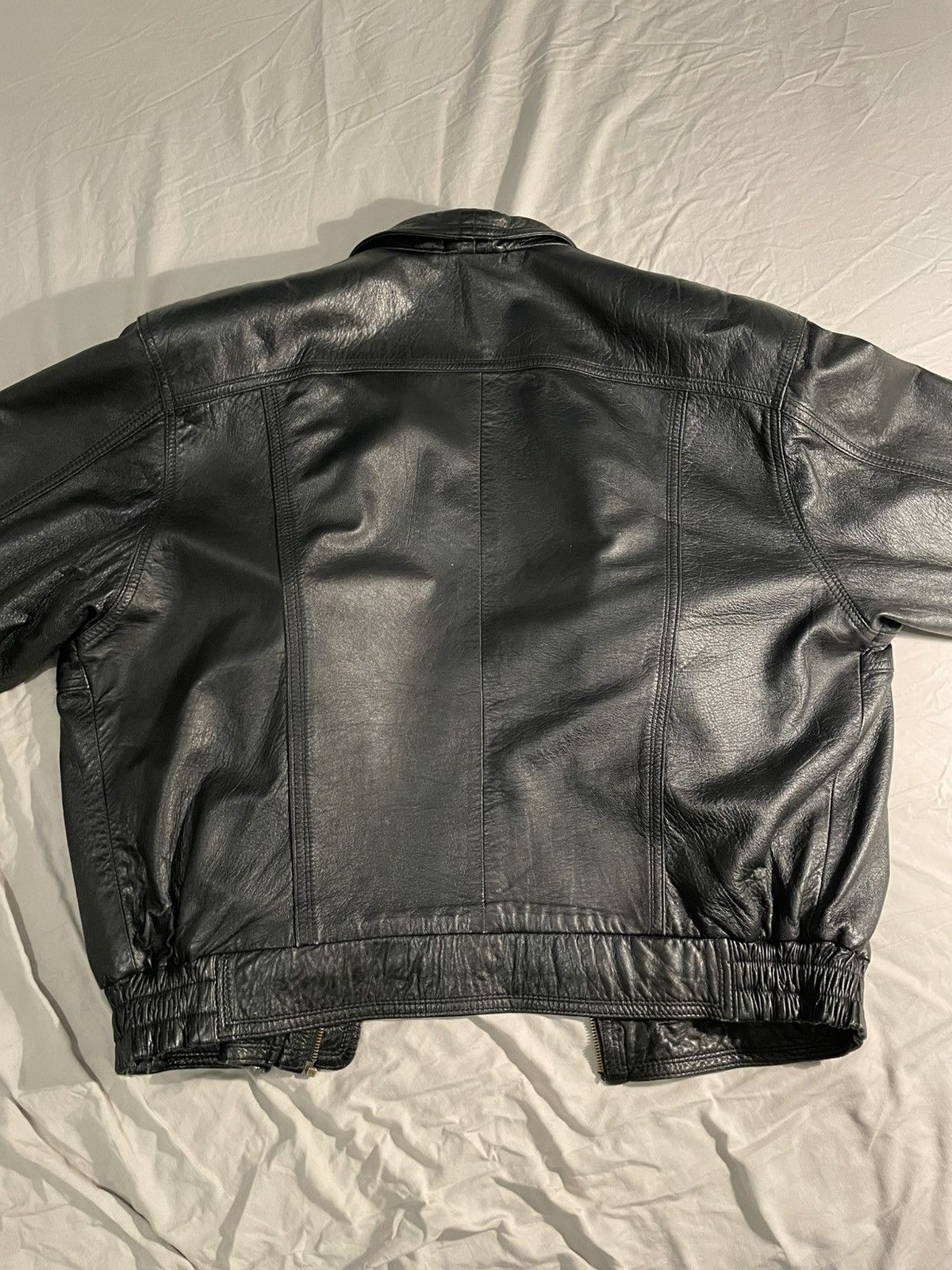 Genuine Leather × Vintage Levante underground Milano designer leather jacket Size US XL / EU 56 / 4 - 4 Thumbnail