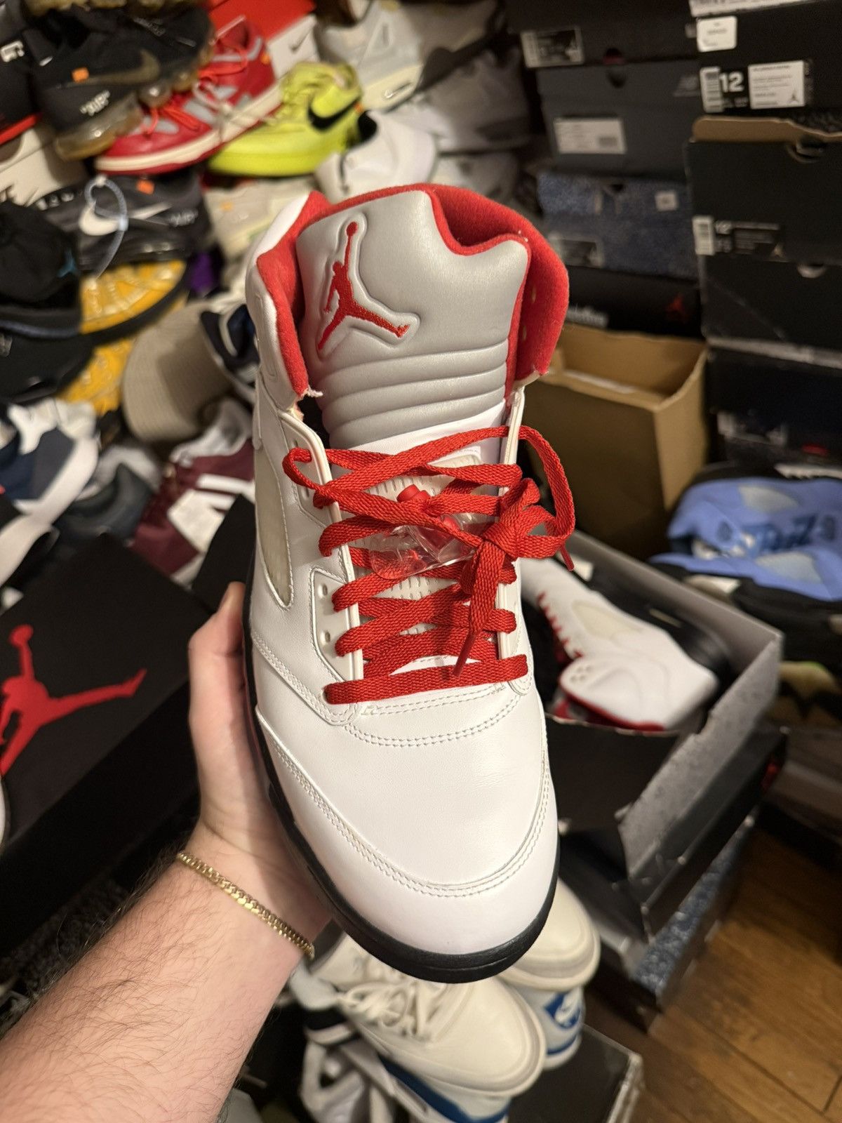 Jordan Brand Jordan retro 5 fire red sz 11.5 Size US 11.5 / EU 44-45 - 2 Thumbnail
