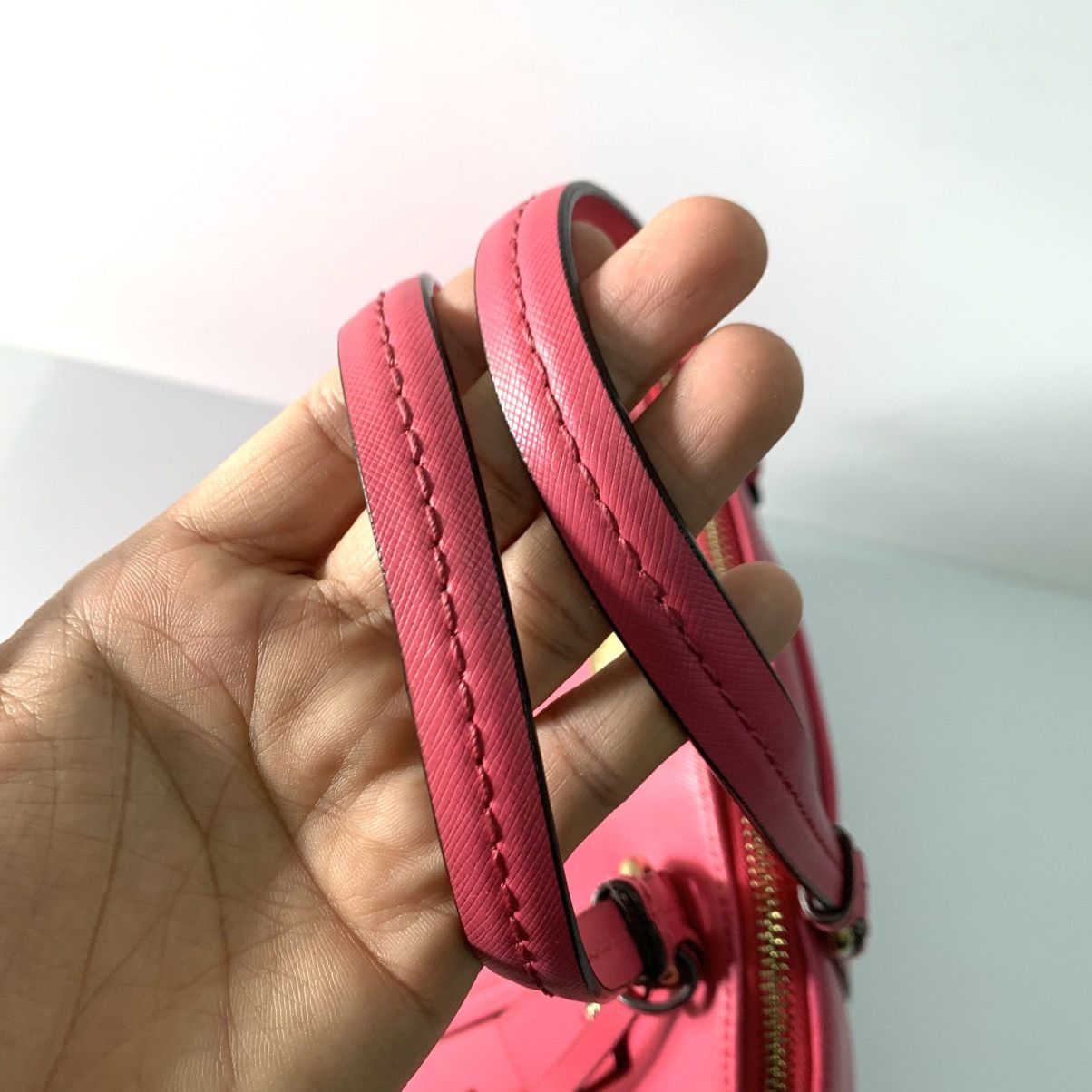 Coach Coach Leather Pink Alma Bag Size ONE SIZE - 9 Thumbnail