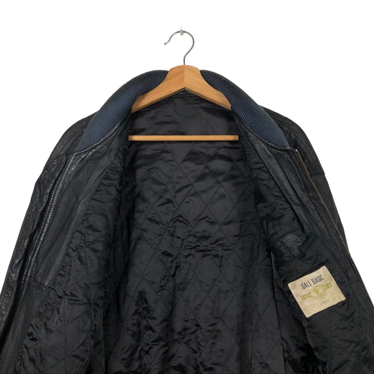 Japanese Brand VINTAGE BIKER LEATHER JACKET BALL INTERNATIONAL ISSEYMIYAKE Size US M / EU 48-50 / 2 - 16 Thumbnail