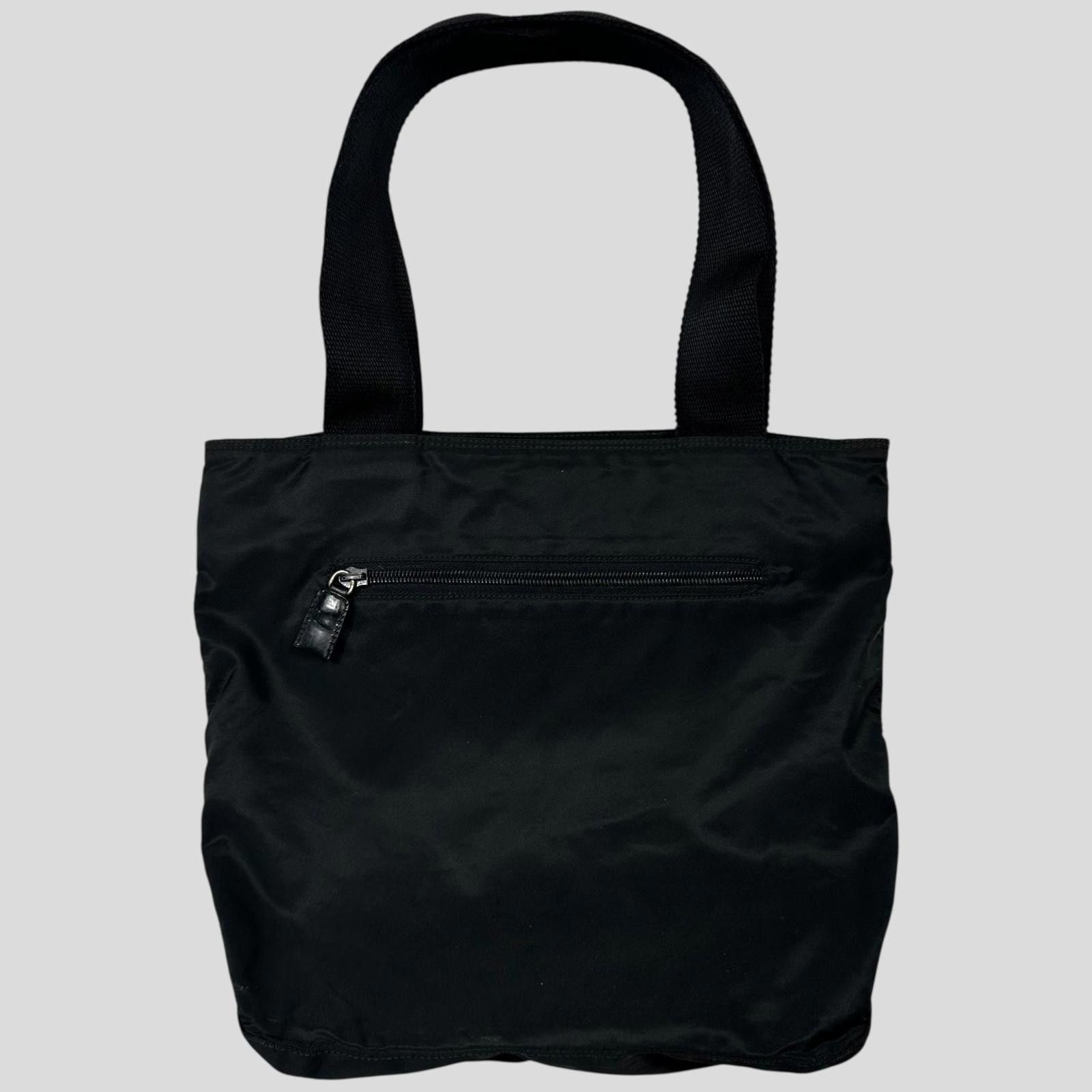 Prada Prada Milano 90’s Black Nylon Tote Bag Size ONE SIZE - 3 Thumbnail
