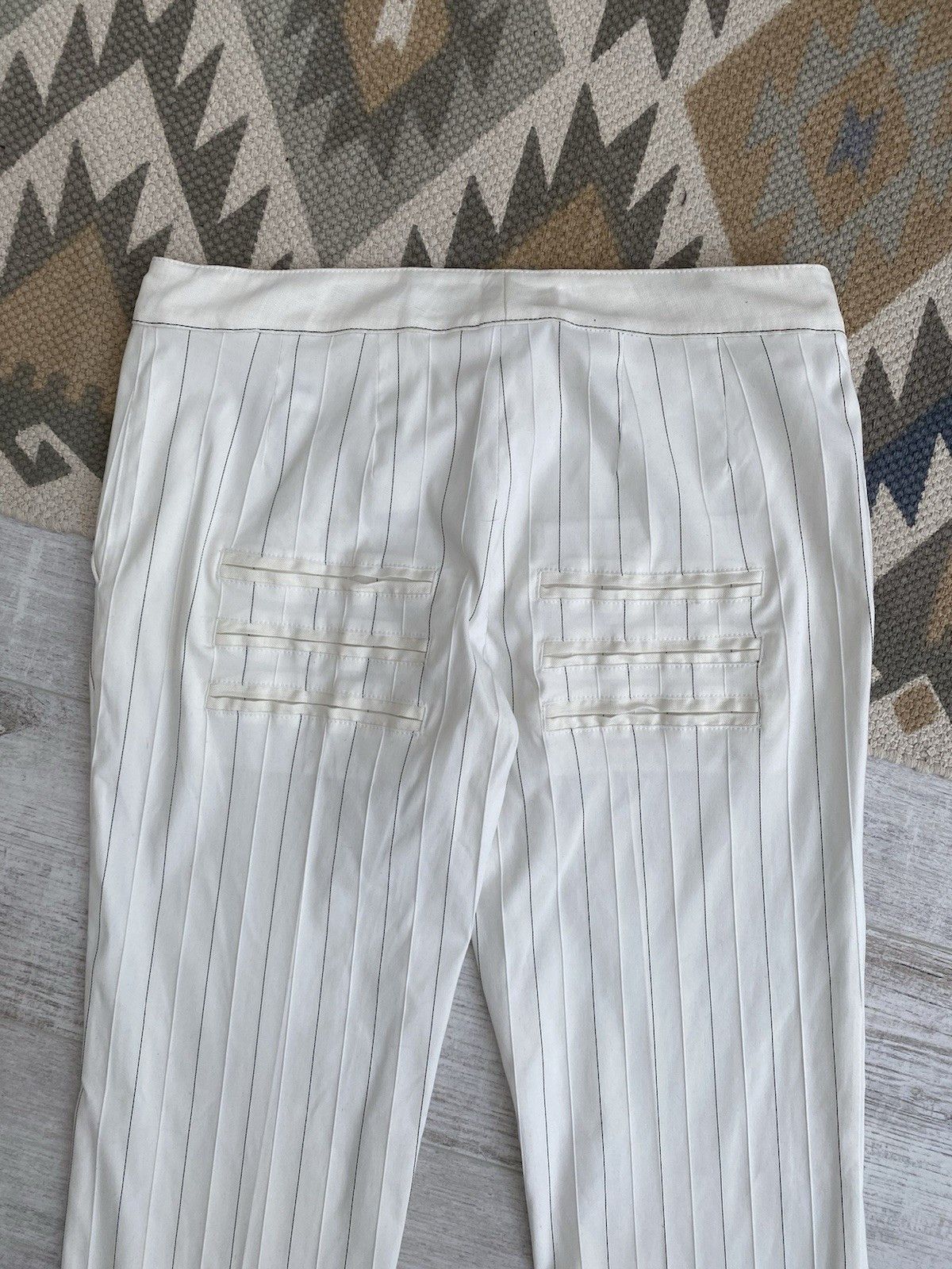 Alexander McQueen Archival Alexander McQueen Womens Striped Trousers Pants Size 29" - 10 Thumbnail