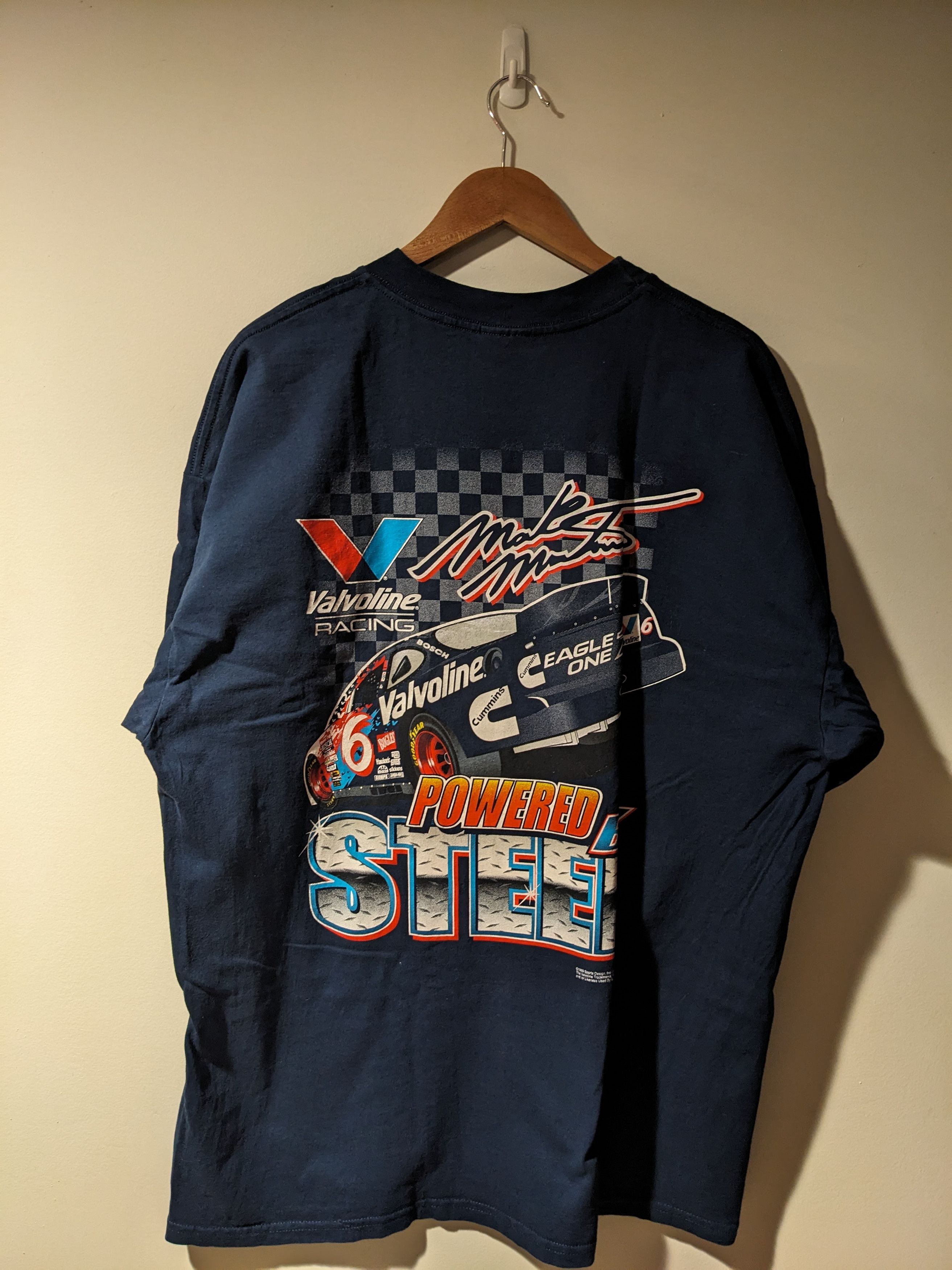 NASCAR Vintage 1999 Mark Martin Valvoline Nascar Racing T-Shirt Size US XXL / EU 58 / 5 - 4 Thumbnail