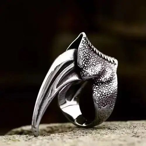 Ring Of Fire Eagle Claw Stainless Steel Ring Size ONE SIZE - 1 Thumbnail