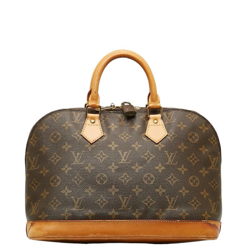 Louis Vuitton Louis Vuitton Louis Vuitton Monogram Alma Handbag M53151 Brown PVC Leather Canvas Handbag M53151 in Good Condition Size ONE SIZE - 1 Thumbnail