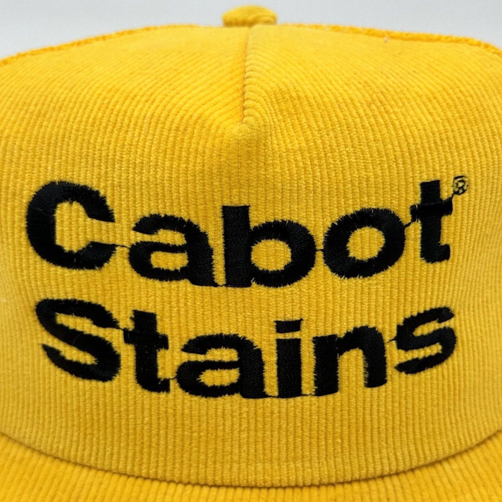 Etro VINTAGE Starline 80s Corduroy Trucker Hat Adjustable Snapback Yellow Retro Casual Mens Size ONE SIZE - 2 Thumbnail