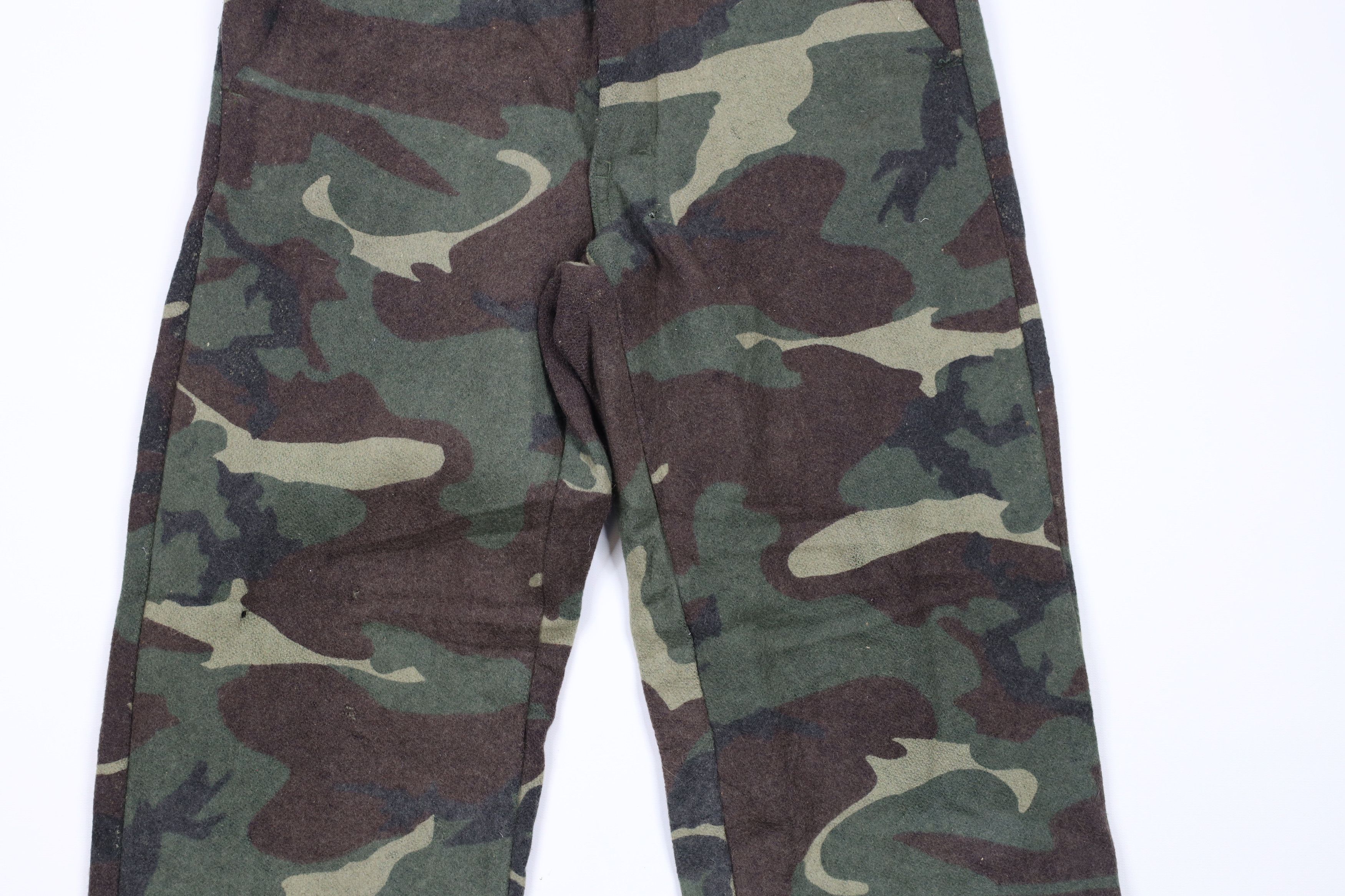 Vintage Vintage 90s Streetwear Heavyweight Wool Camouflage Pants Size US 30 / EU 46 - 3 Thumbnail