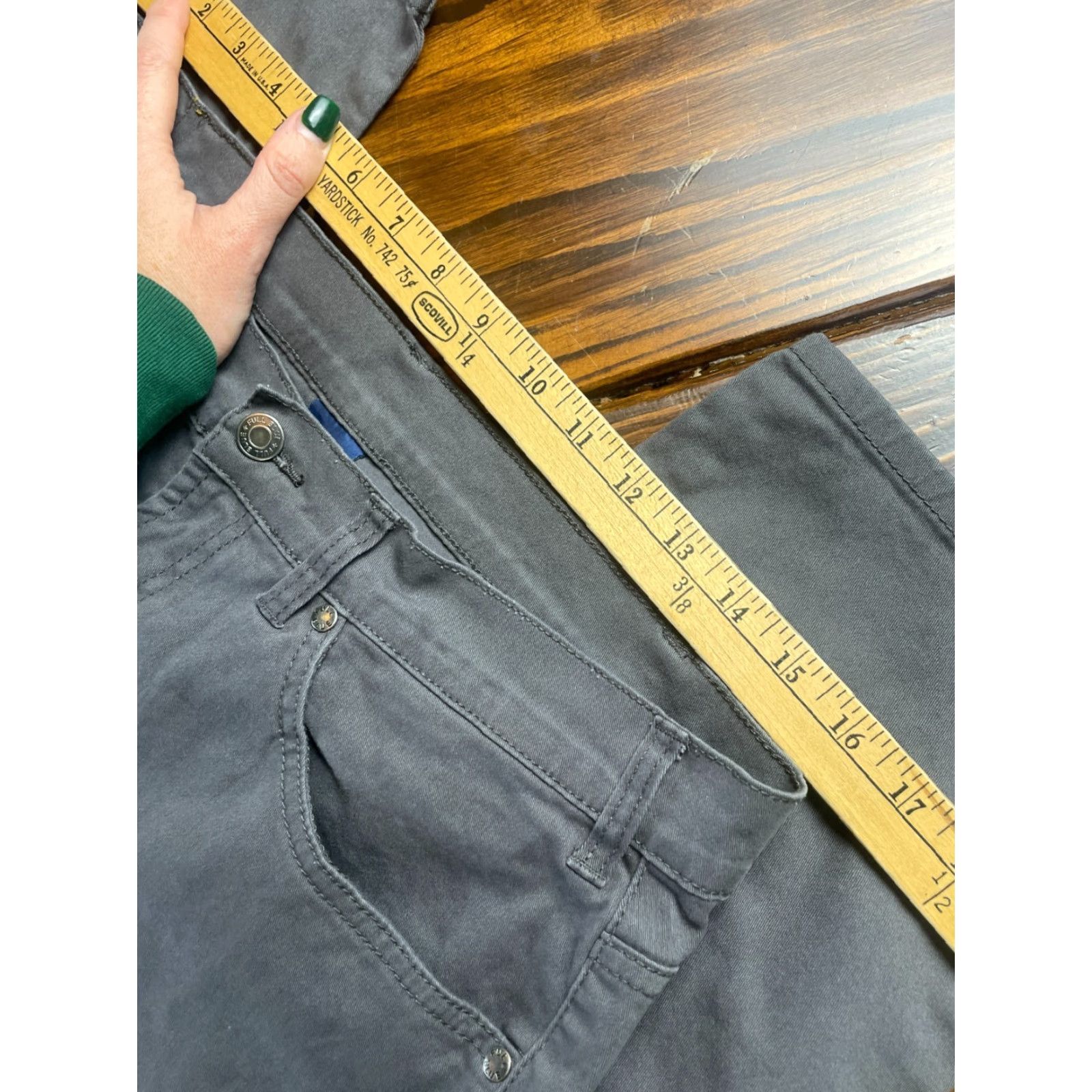Vintage Full Blue Jeans Men's 34x30 Gray Denim Pockets Jeans Size US 34 / EU 50 - 4 Thumbnail