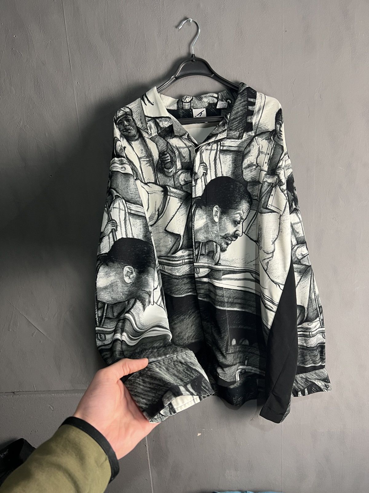 Karl Kani Karl Kani Vintage Polo Shirt Hip-Hop Rap Hype Y2K Drill Size US XXL / EU 58 / 5 - 2 Thumbnail