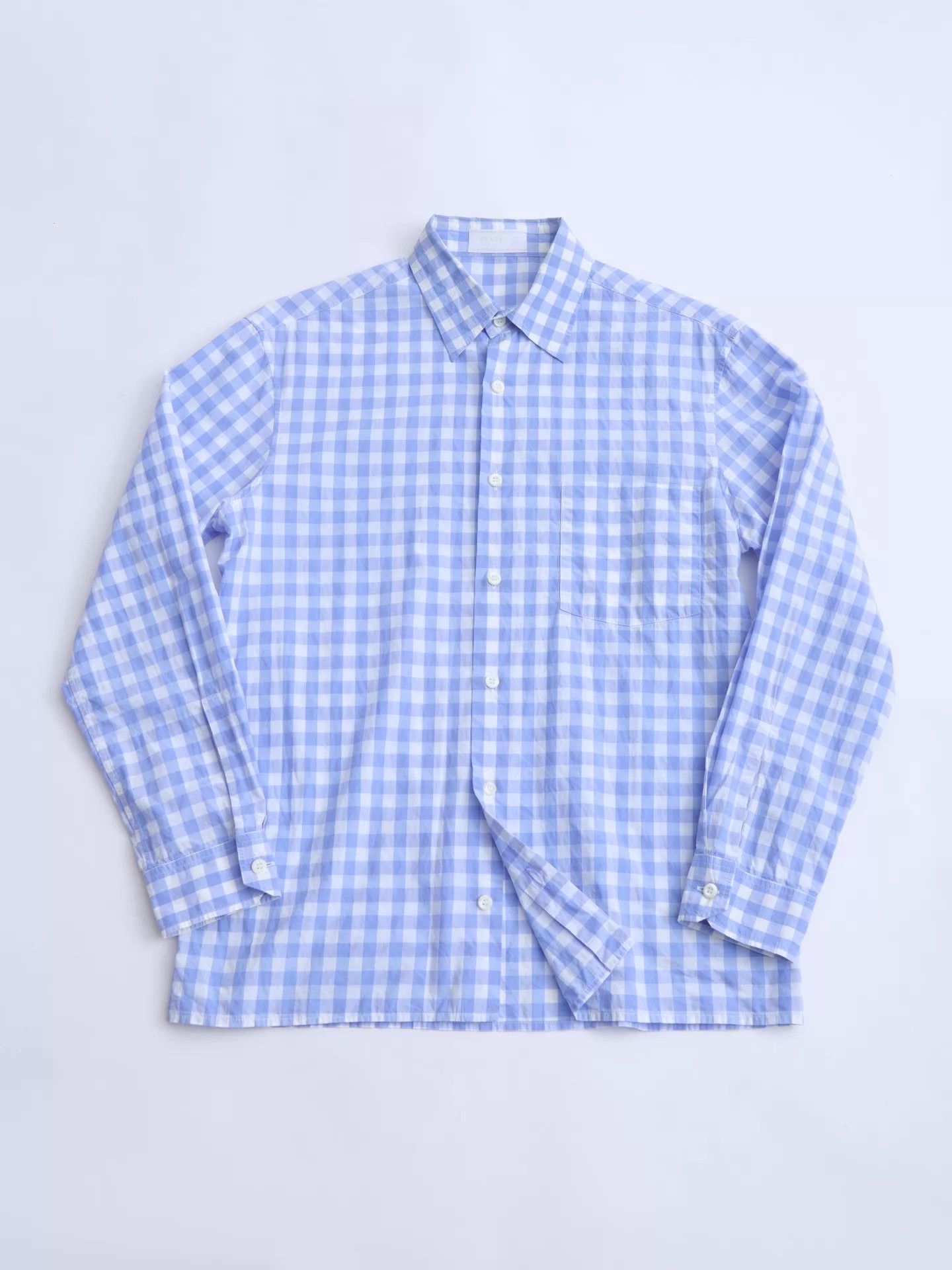 Prada PRADA 13AW Men's Blue and White Gingham Shirt Size US XS / EU 42 / 0 - 8 Thumbnail