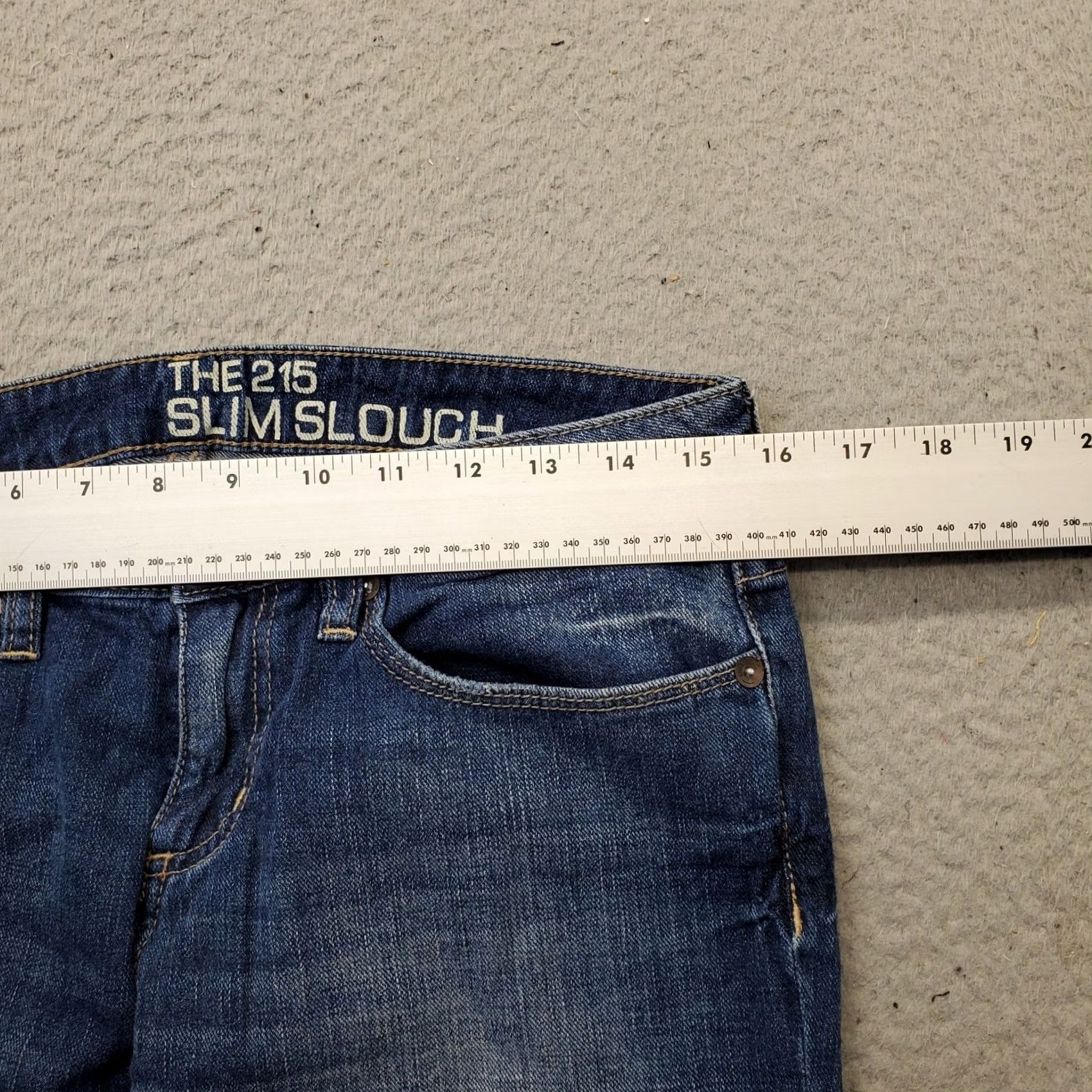 Denime Bullhead Skinny Jeans Womens 5 Blue Denim The 215 Slim Slouch Faded Whiskered Jeans Size 27" / US 4 / IT 40 - 6 Thumbnail