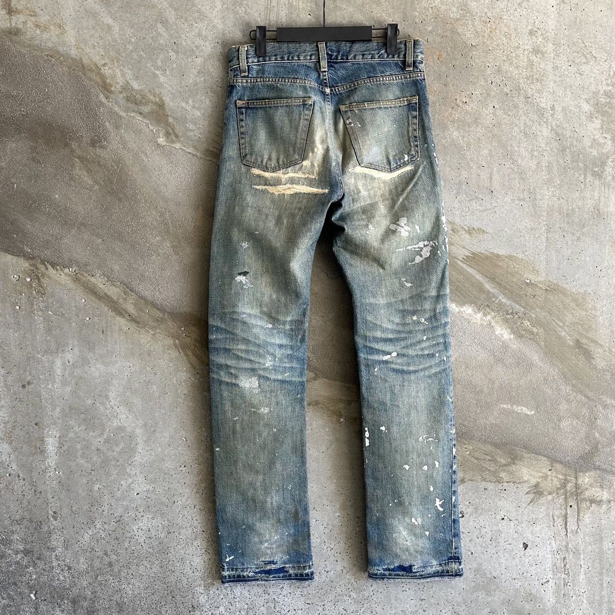 Helmut Lang THRASHED 1998 Painter Denim Size US 31 - 3 Thumbnail