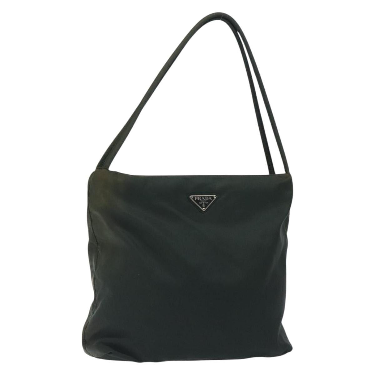 Prada PRADA Tote Bag Nylon Green Silver Size ONE SIZE - 1 Thumbnail