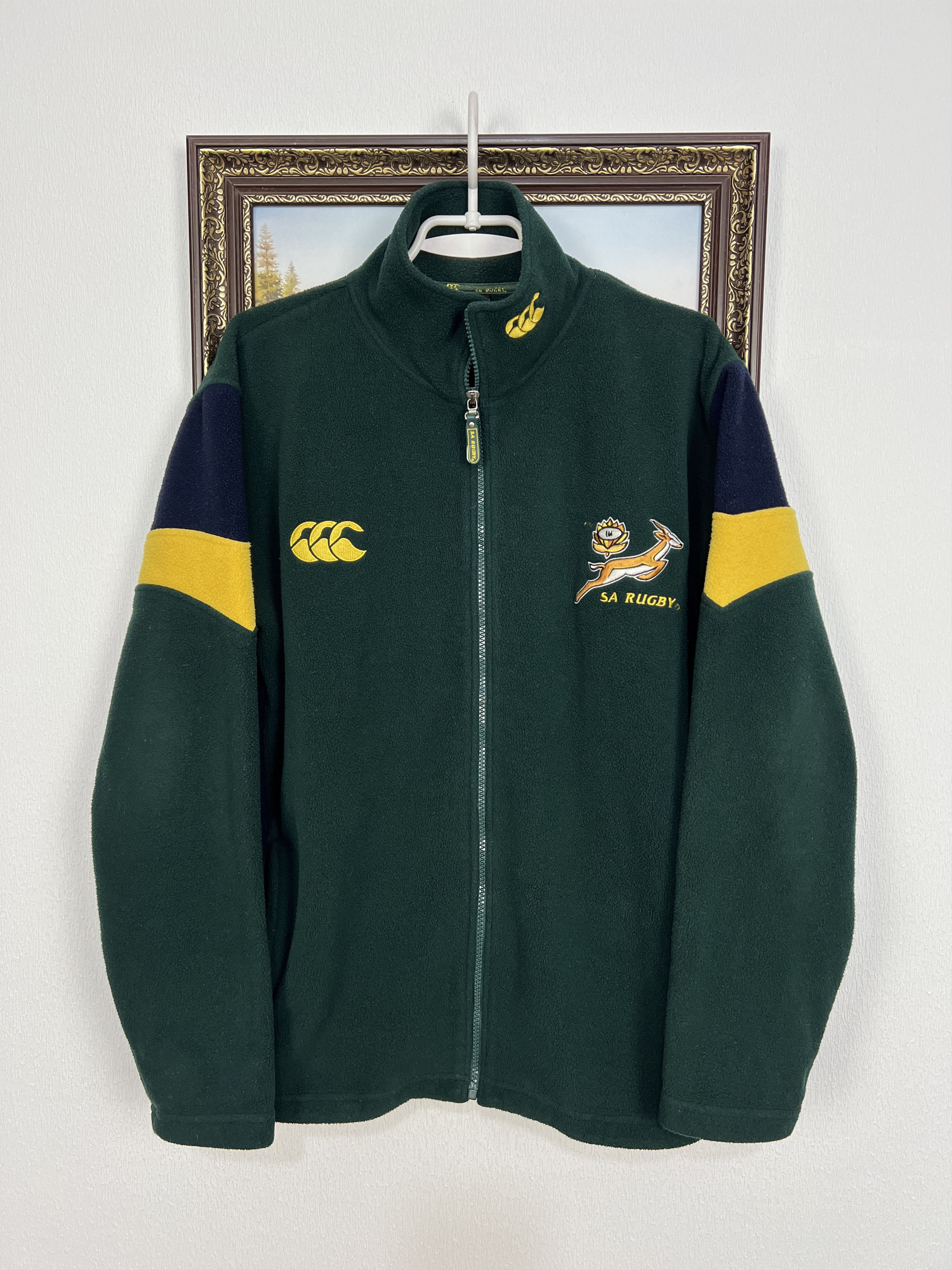 Canterbury of New Zealand Vintage Canterbury South Africa Rugby Union Fleece Jacket Size US S / EU 44-46 / 1 - 1 Thumbnail