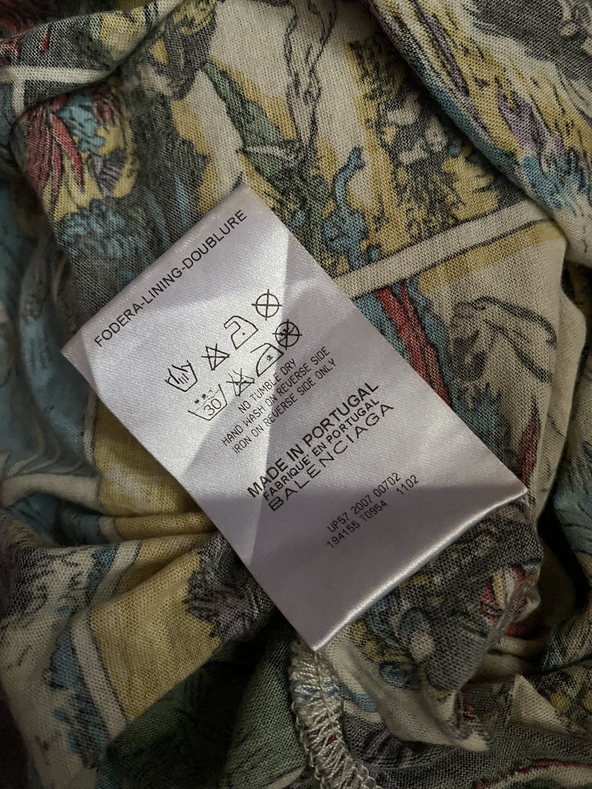 Balenciaga X Nicolas Ghesquière cartoon print shirt