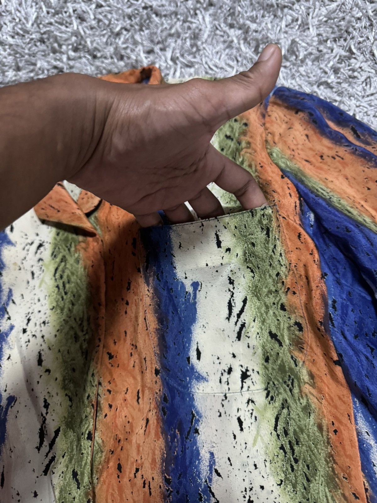 Krizia 🔥RARE🔥KRIZIA JACKET SILK MULTICOLOUR ITALY Size M / US 6-8 / IT 42-44 - 9 Thumbnail