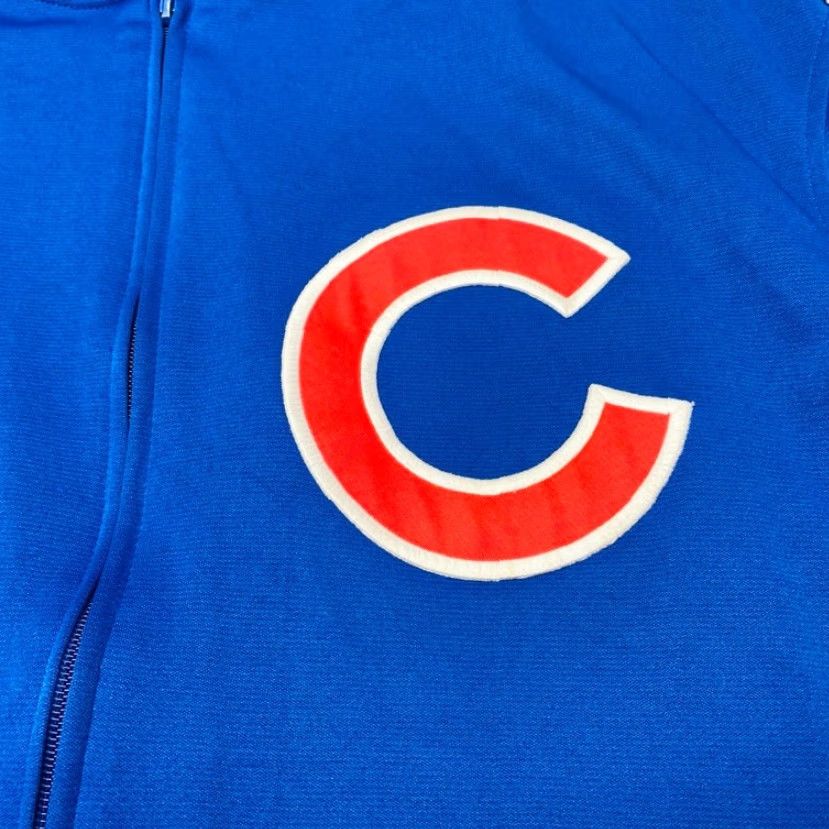 Vintage Chicago Cubs Jacket Dynasty Mens Large Blue MLB Full Zip Throwback Jacket Size US L / EU 52-54 / 3 - 5 Thumbnail