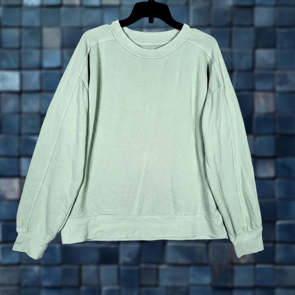Club Monaco Club Monaco Mens teal green long sleeve round neck sweatshirt M Size US M / EU 48-50 / 2 - 1 Thumbnail