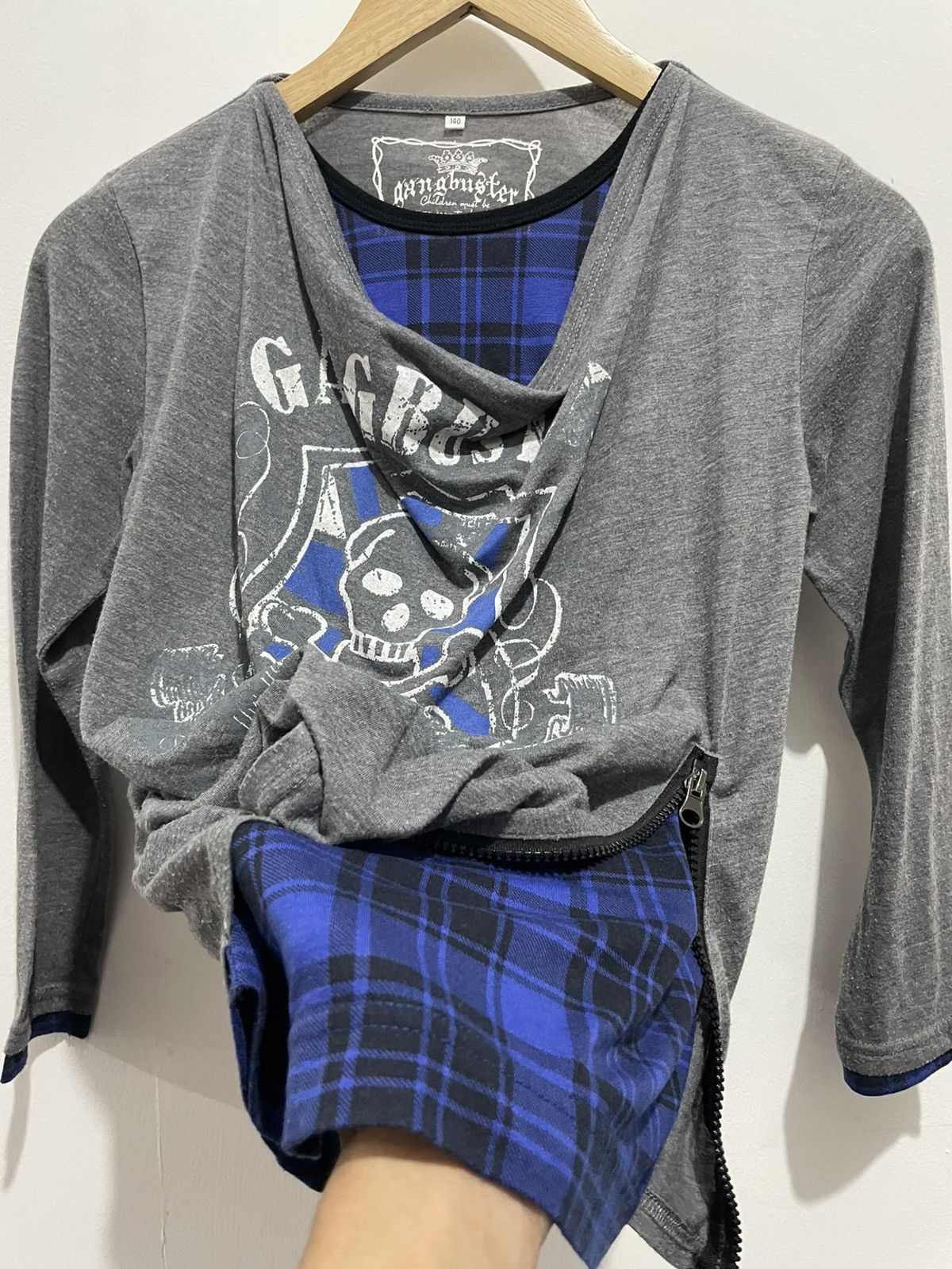 Beauty Beast × If Six Was Nine × Japanese Brand BINDINGOFFER💥 Gangbuster double layer longsleeve Size US S / EU 44-46 / 1 - 9 Thumbnail