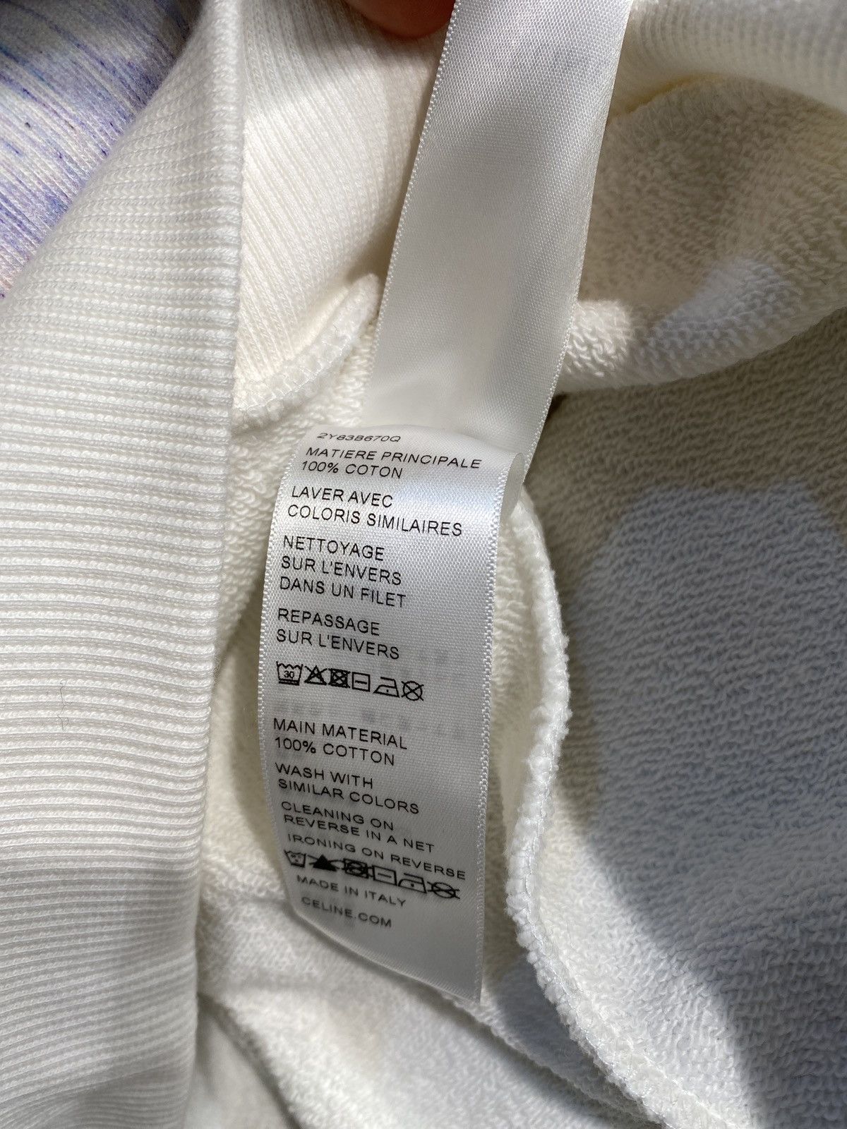 Celine Celine cotton wave print hoodie, L. Size US L / EU 52-54 / 3 - 10 Thumbnail